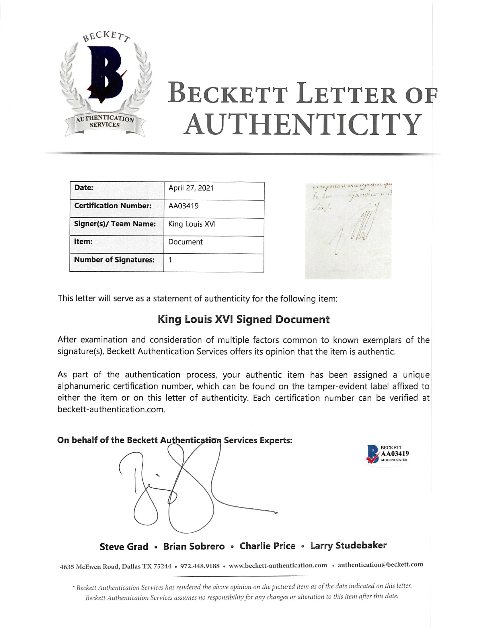 King Louis XVI Authentic Signed 8.5x13 1786 Document Dated BAS #AA03419 - Image 5
