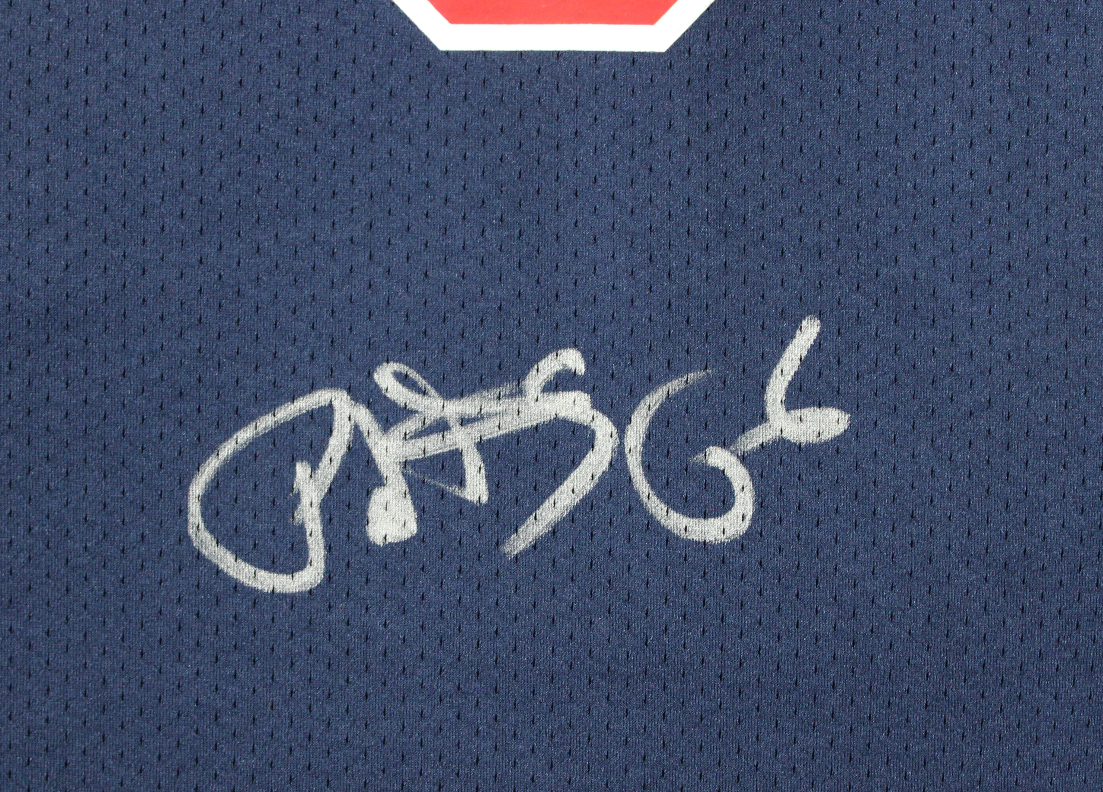 Knicks Patrick Ewing Signed Navy Blue 1992 Team USA M&N Authentic Jersey BAS - Image 4