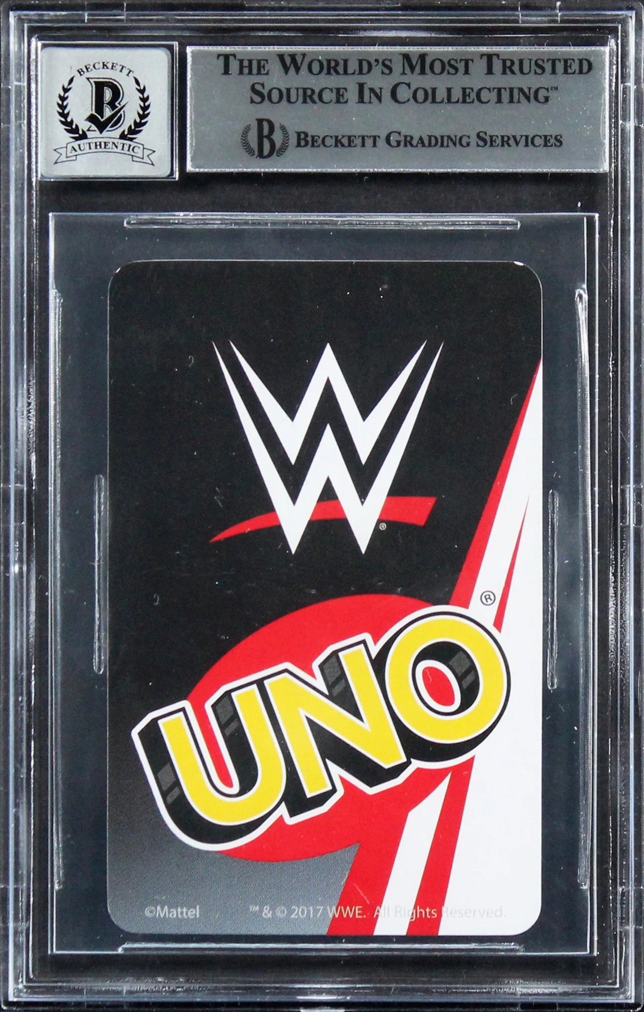 Kofi Kingston Authentic Signed UNO Playing Card Card Auto 10! BAS Slabbed 2 - Image 3