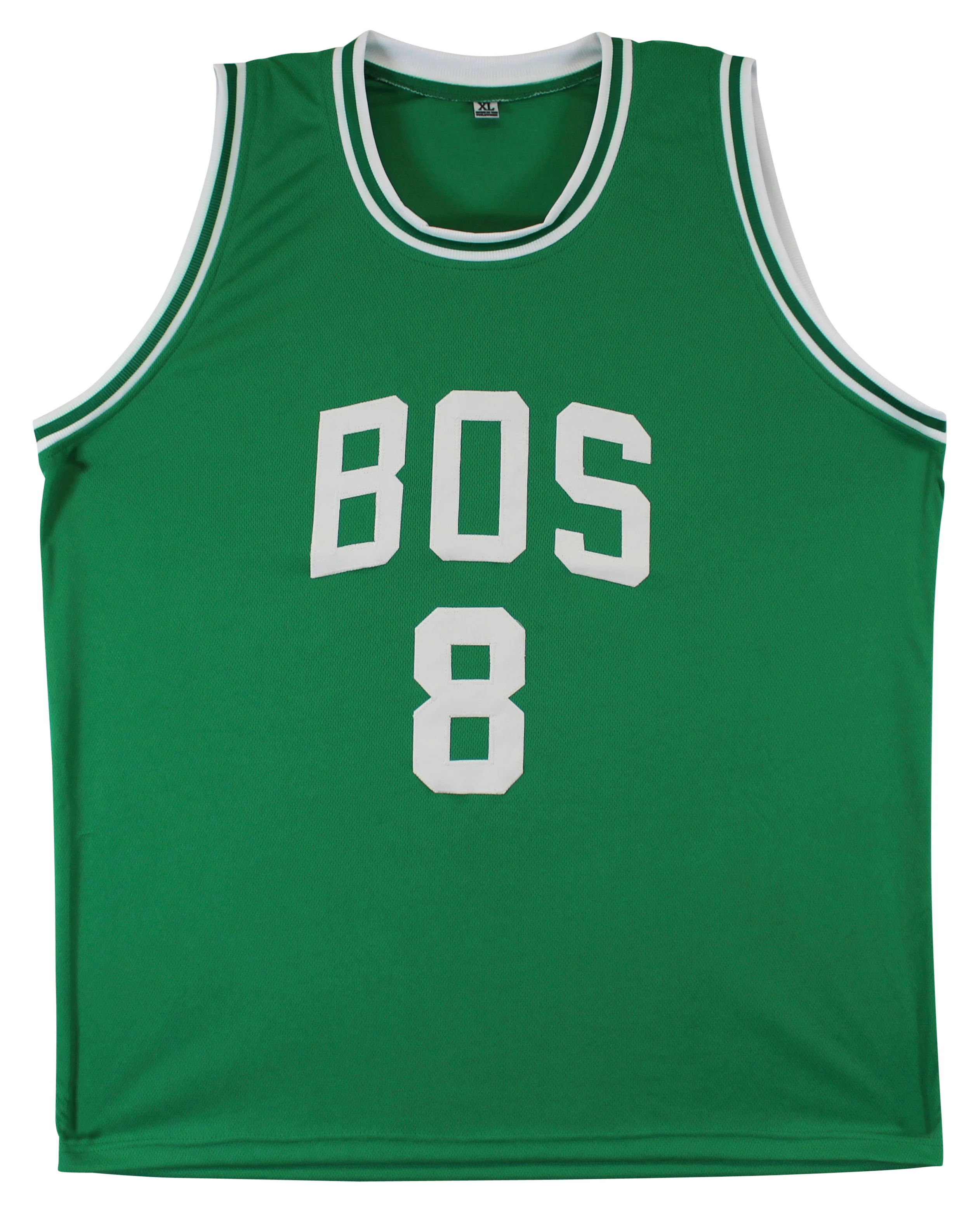 Kristaps Porzingis Authentic Signed Green Pro Style Jersey BAS Witnessed - Image 4
