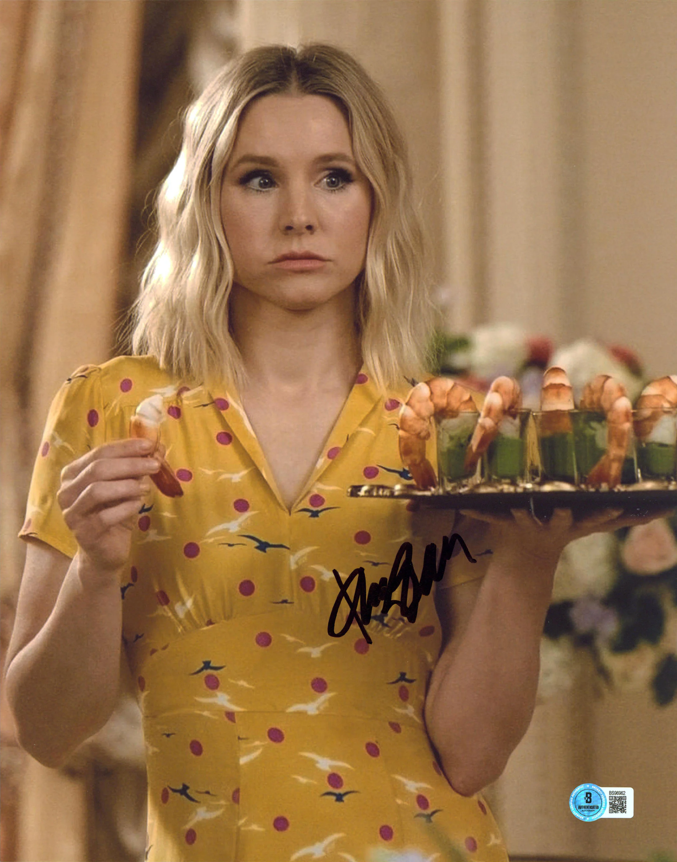 Kristen Bell The Good Place Authentic Signed 11x14 Vertical Photo BAS #BS96962 - Image 2