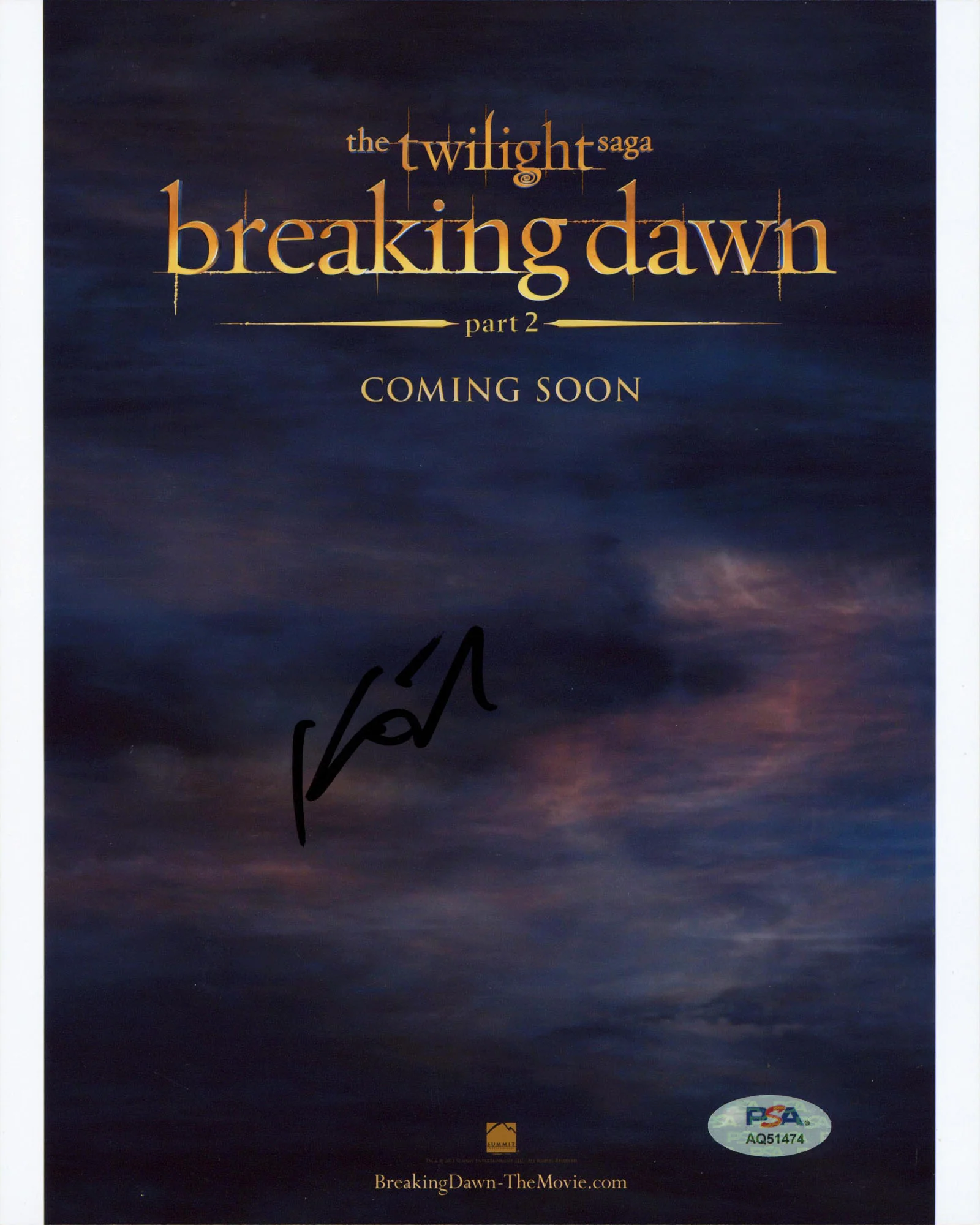 Kristen Stewart Twilight Authentic Signed 8x10 Vertical Photo PSA/DNA #AQ51474 - Image 2