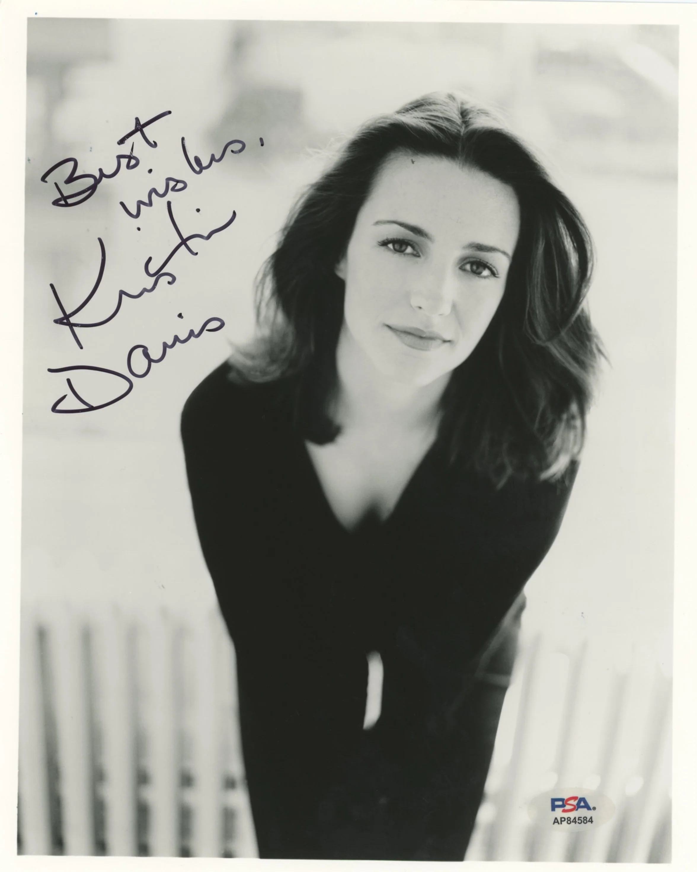 Kristin Davis Sex And The City "Best Wishes" Signed 8x10 Photo PSA/DNA #AP84584 - Image 2