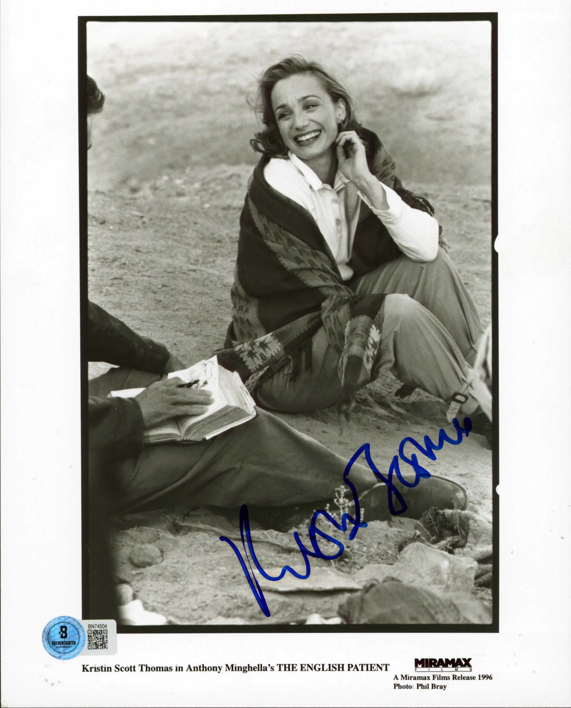 Kristin Scott Thomas The English Patient Signed 8x10 Photo BAS #BN74504 - Image 2