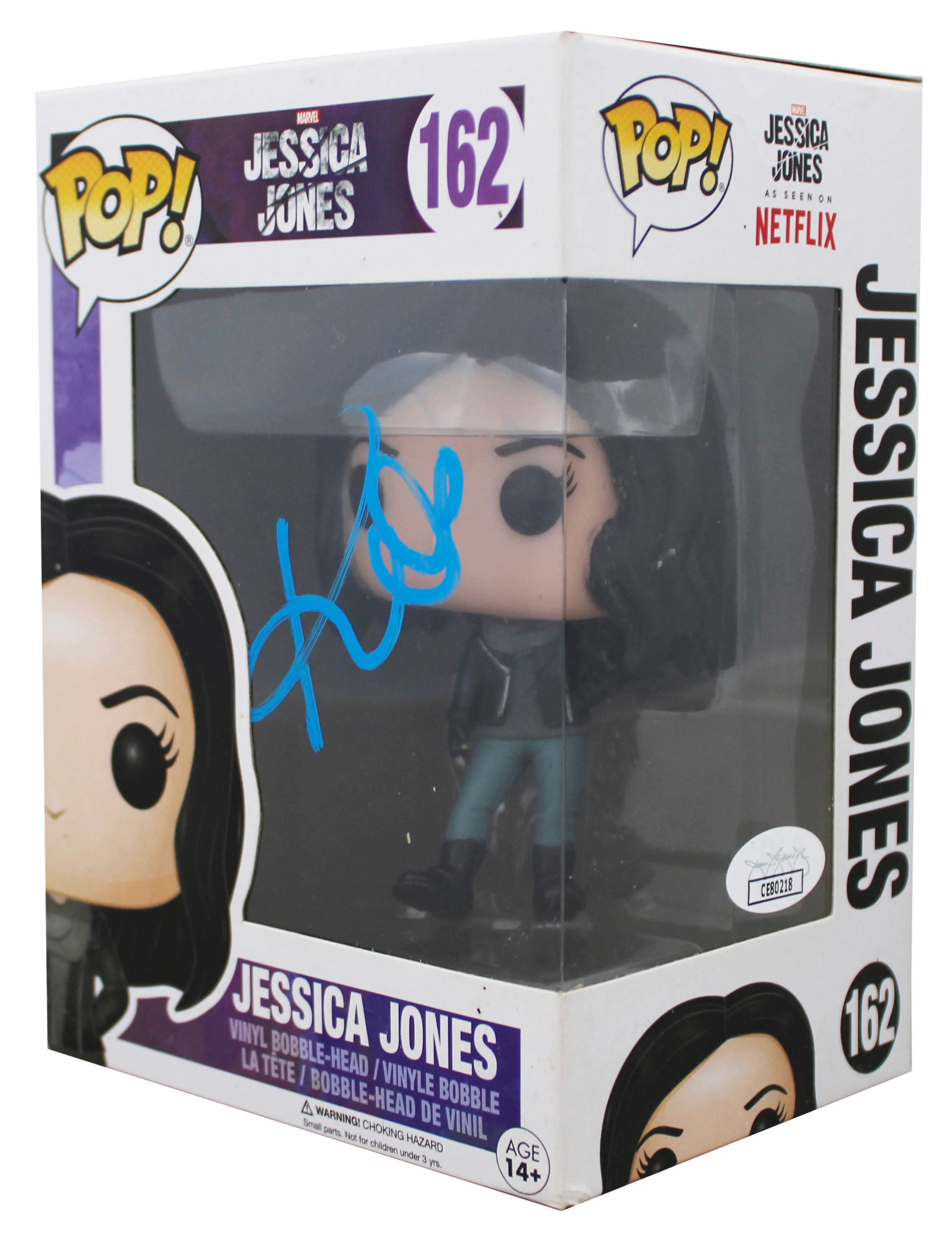 Krysten Ritter Jessica Jones Signed #162 Funko Pop Vinyl Figure JSA #CE80218 - Image 3