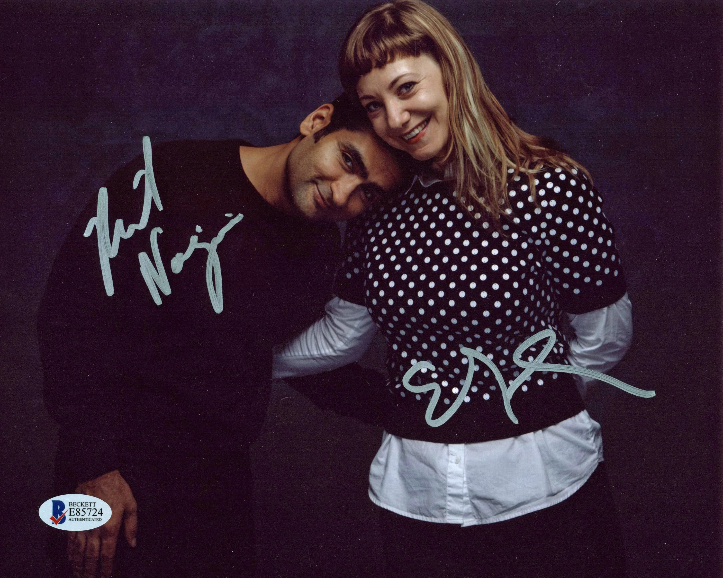 Kumail Nanjiani & Emily Gordon The Big Sick Signed 8x10 Photo BAS #E85724 - Image 2