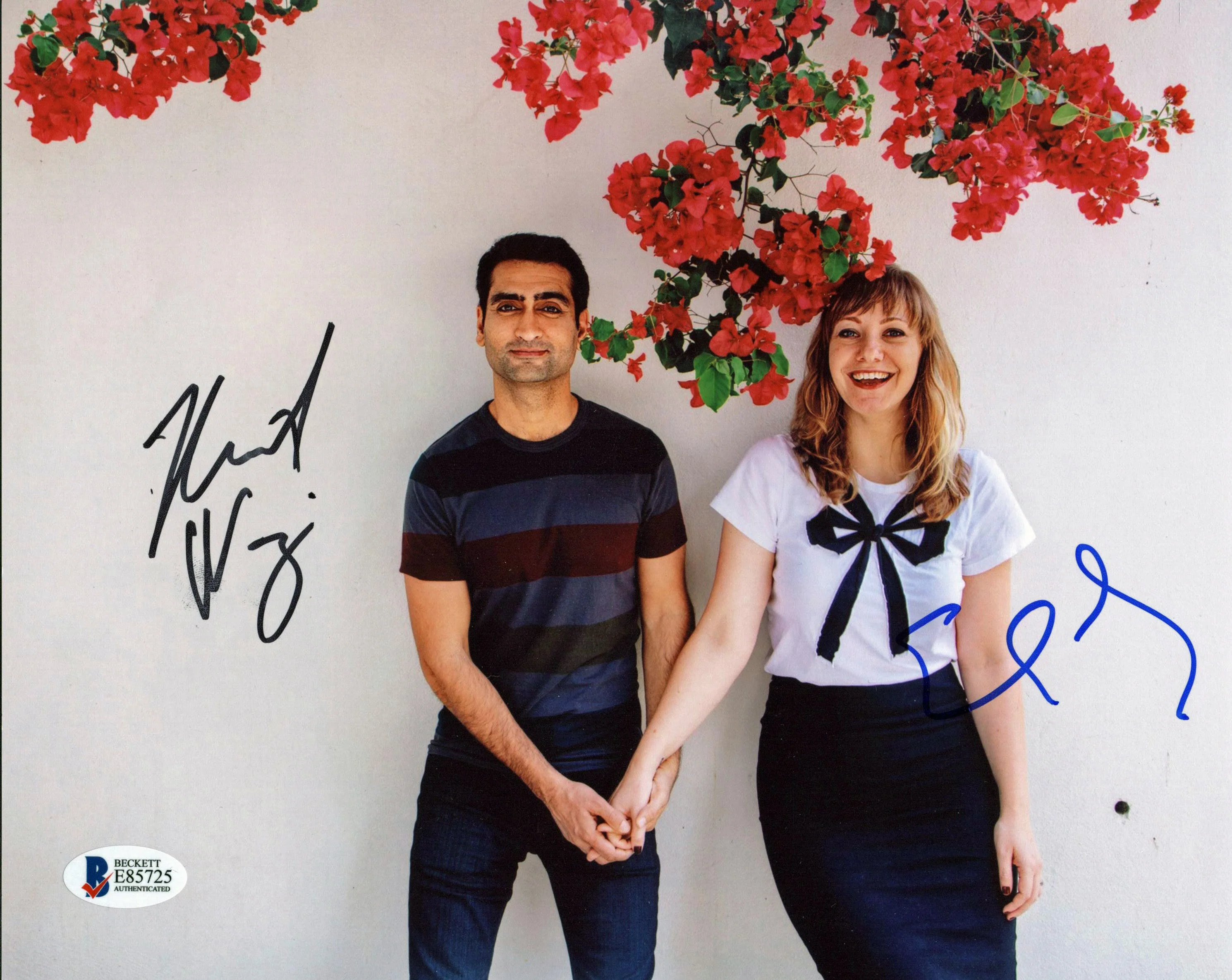 Kumail Nanjiani & Emily Gordon The Big Sick Signed 8x10 Photo BAS #E85725