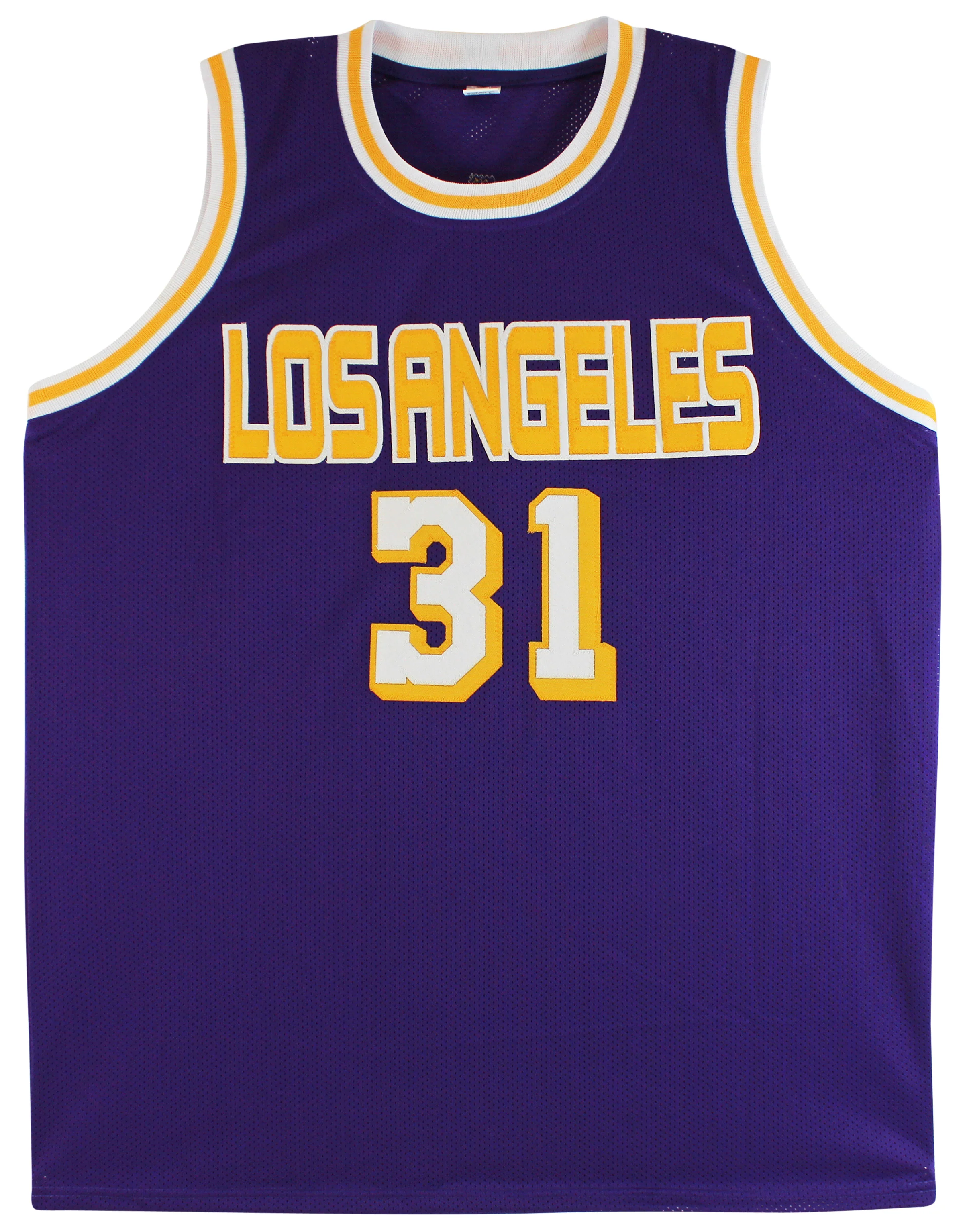 Kurt Rambis Authentic Signed Purple Pro Style Jersey Autographed BAS Witnessed - Image 4