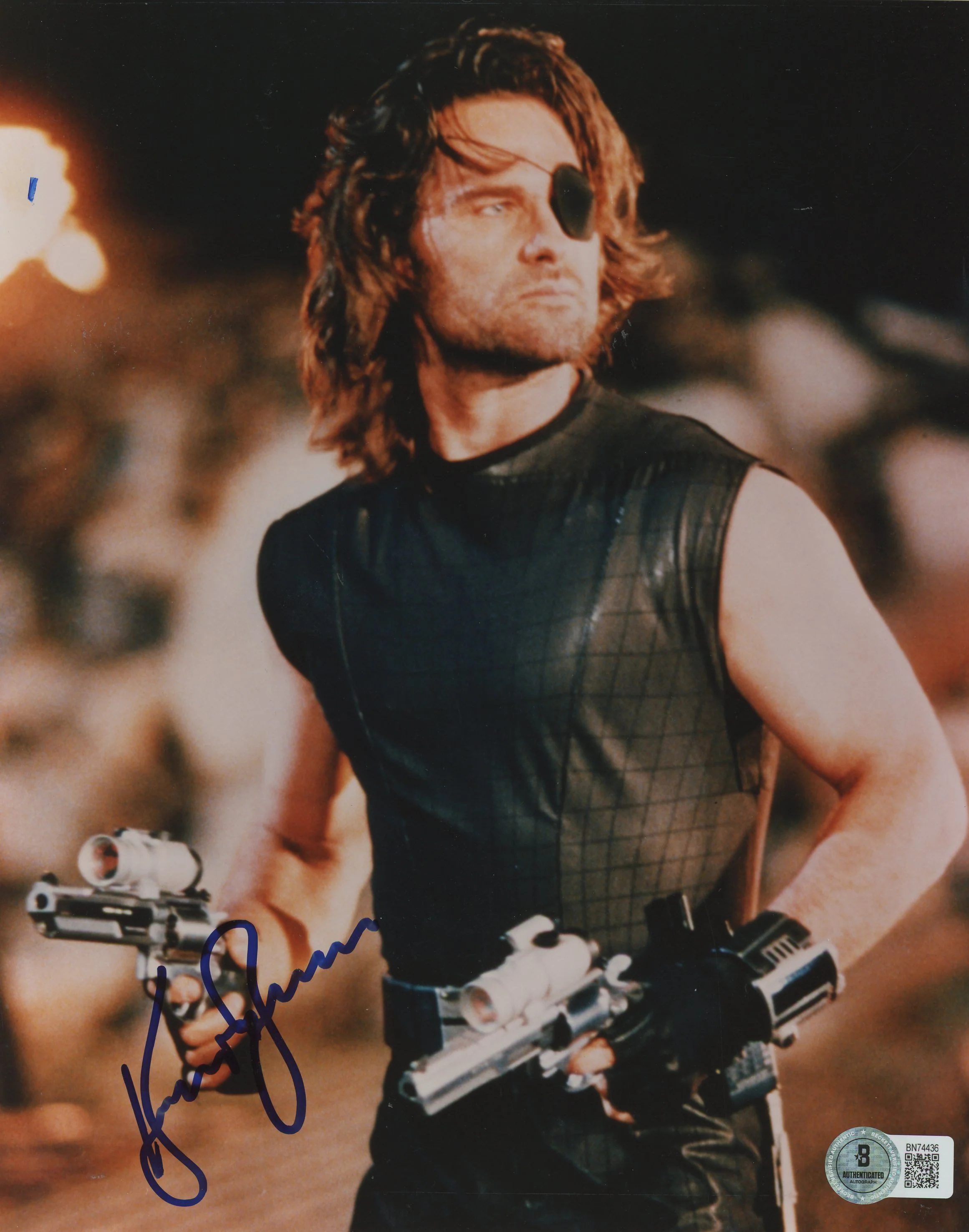 Kurt Russell Escape from New York Authentic Signed 8x10 Photo BAS #BN74436 - Image 2