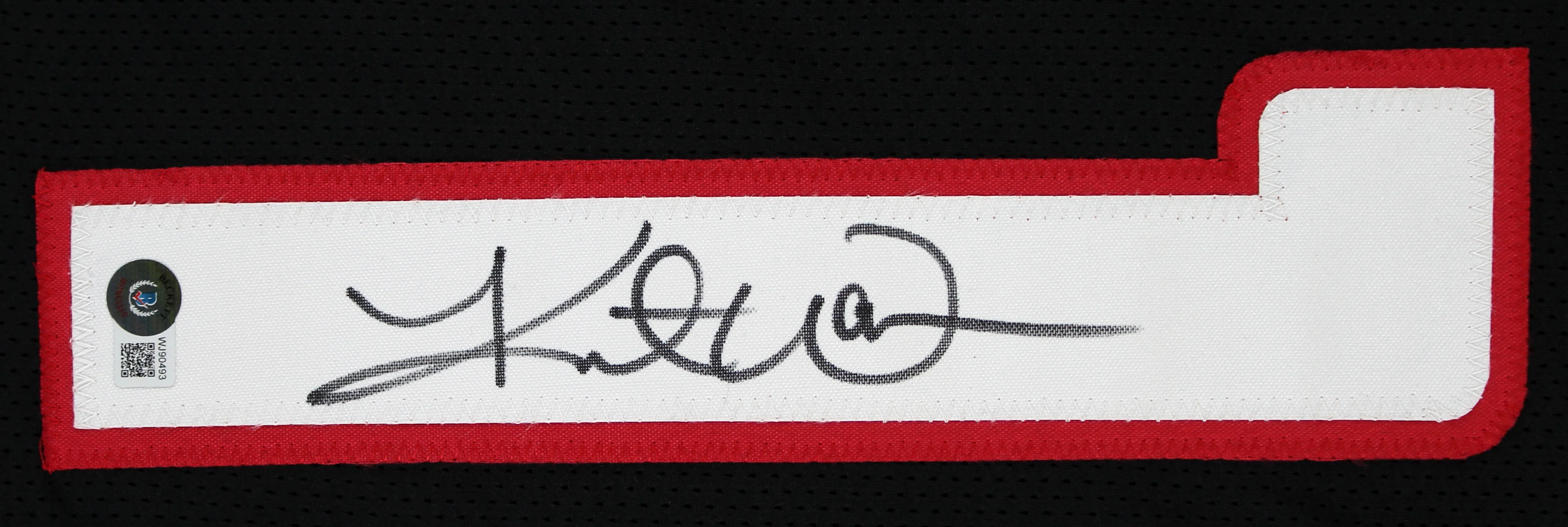 Kurt Warner Authentic Signed Black Pro Style Jersey Autographed BAS Witnessed - Image 3