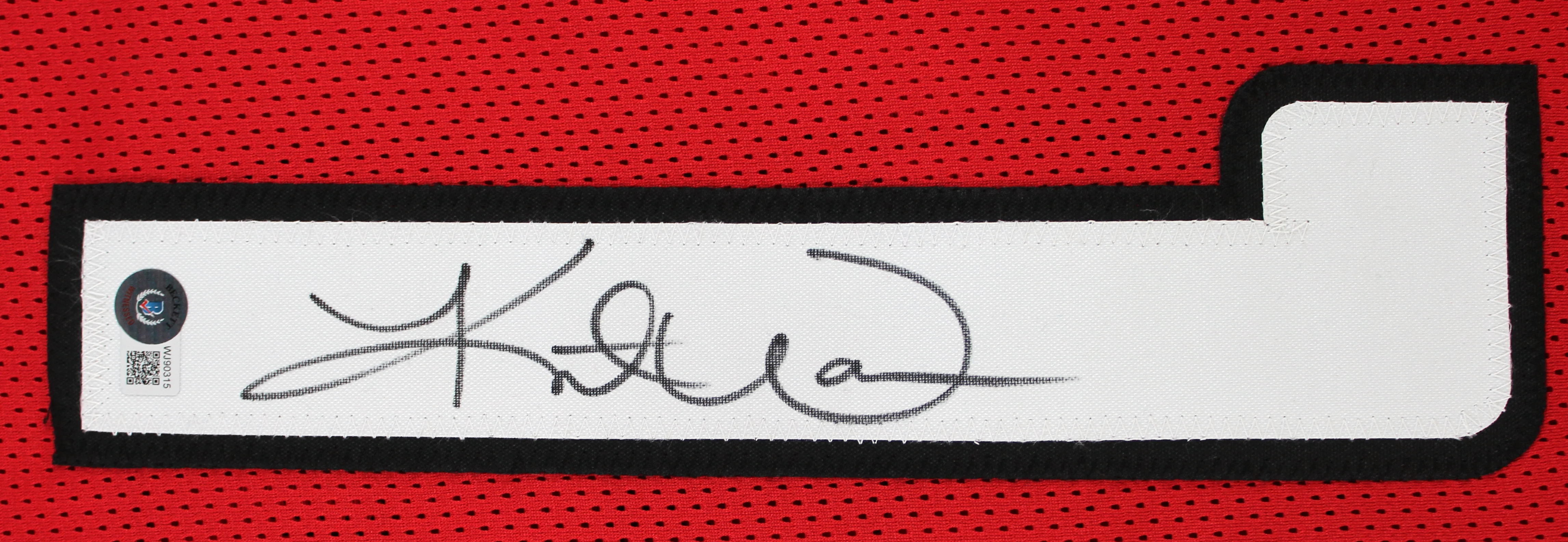 Kurt Warner Authentic Signed Red Pro Style Jersey Autographed BAS Witnessed - Image 3