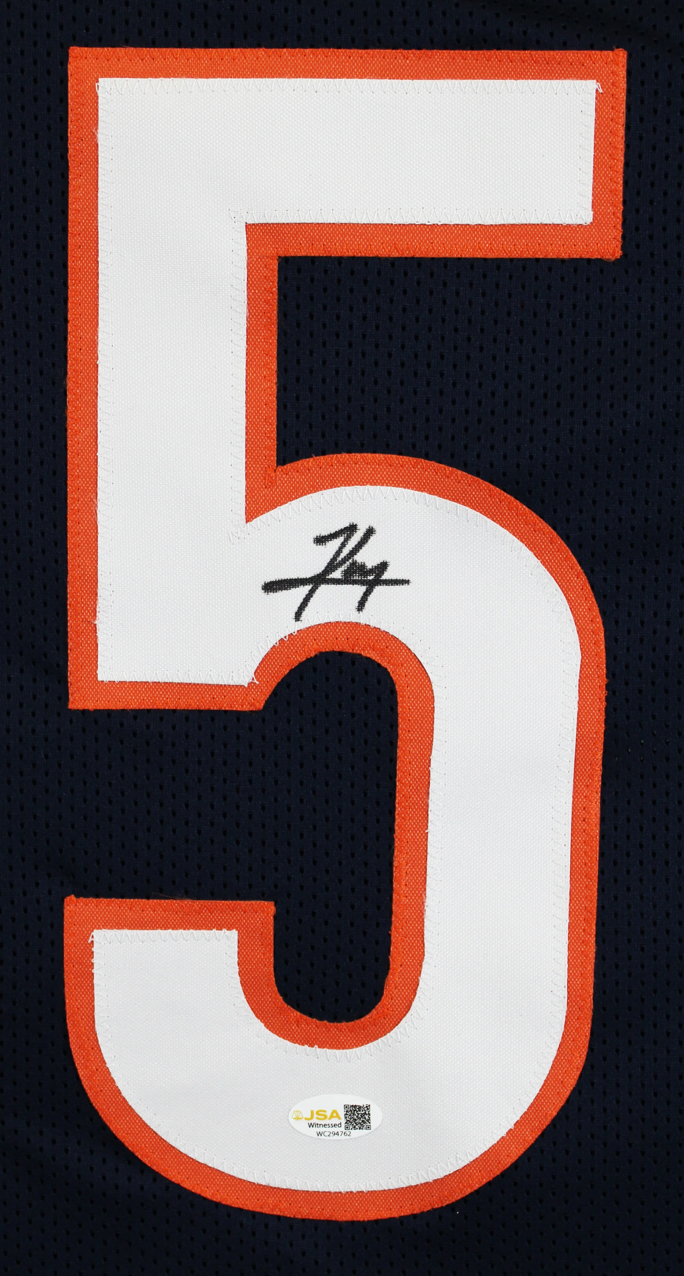 Kyle Monangai Authentic Signed Navy Blue Pro Style Jersey JSA Witness 2 - Image 3