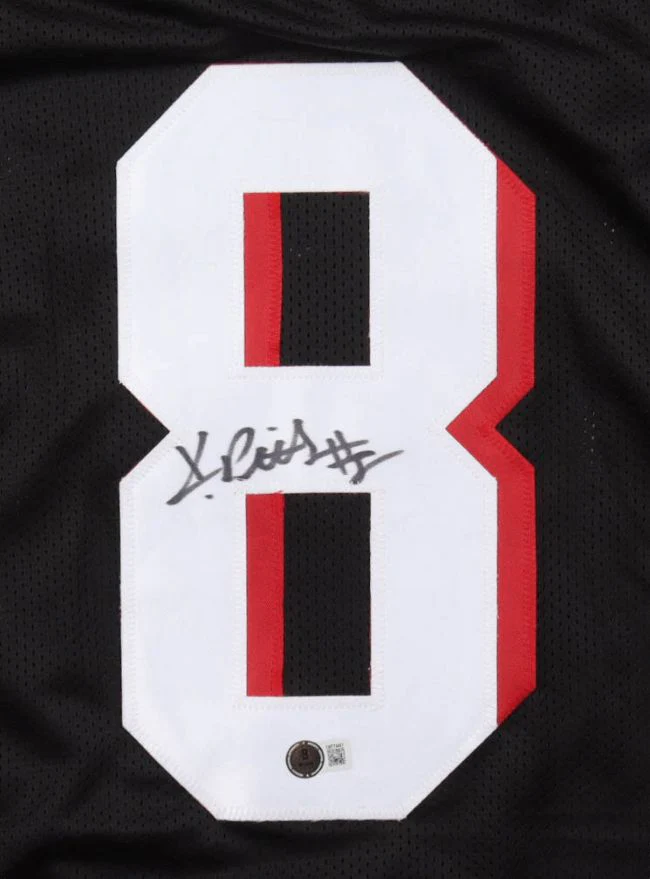 Kyle Pitts Atlanta Signed Black Football Jersey BAS - Image 2