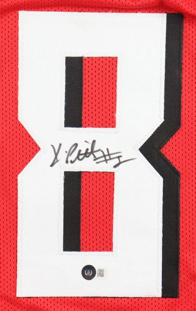 Kyle Pitts Atlanta Signed Red Football Jersey BAS - Image 2