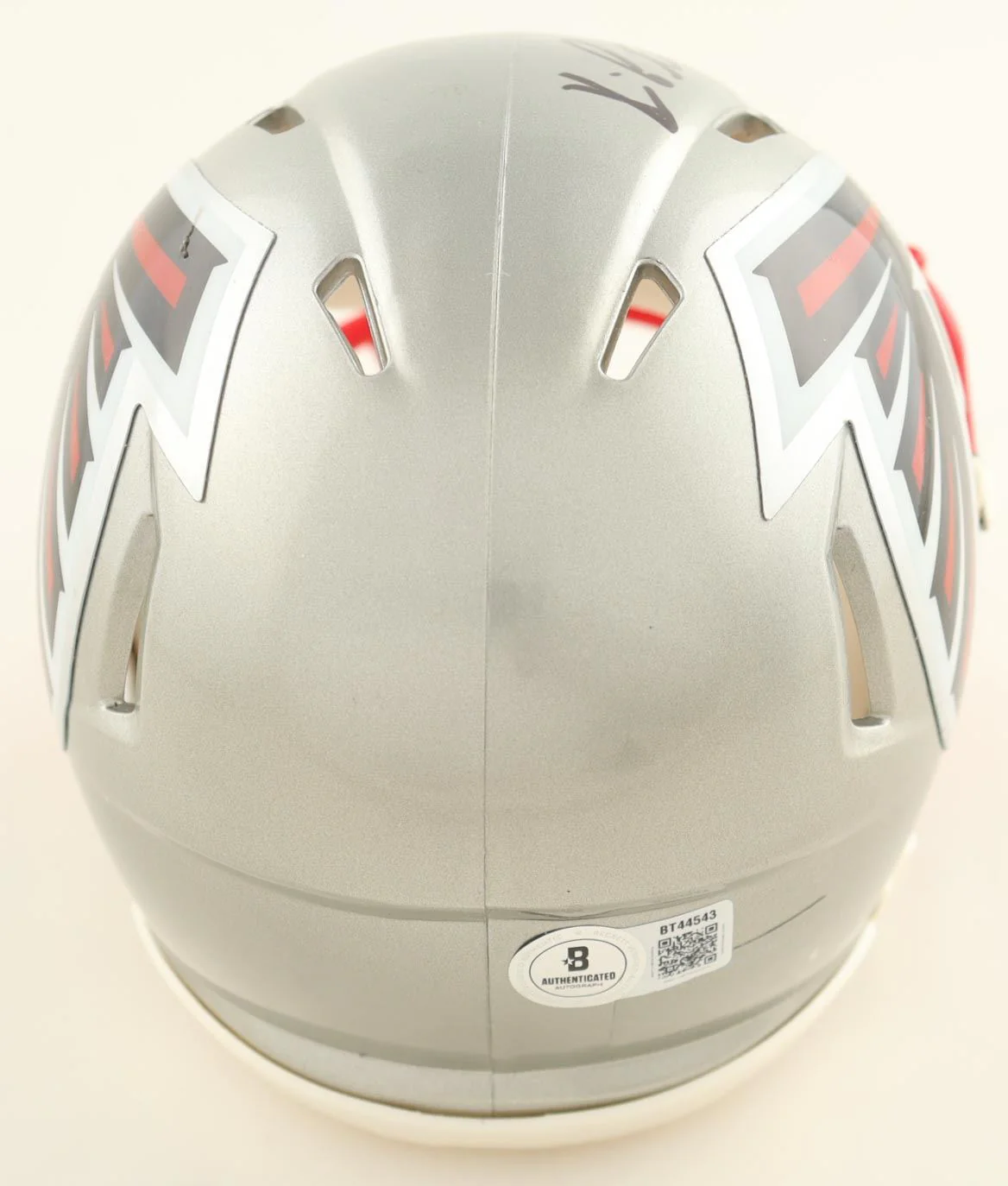 Kyle Pitts Autographed Atlanta Falcons Flash Alternative Mini Helmet - Image 2