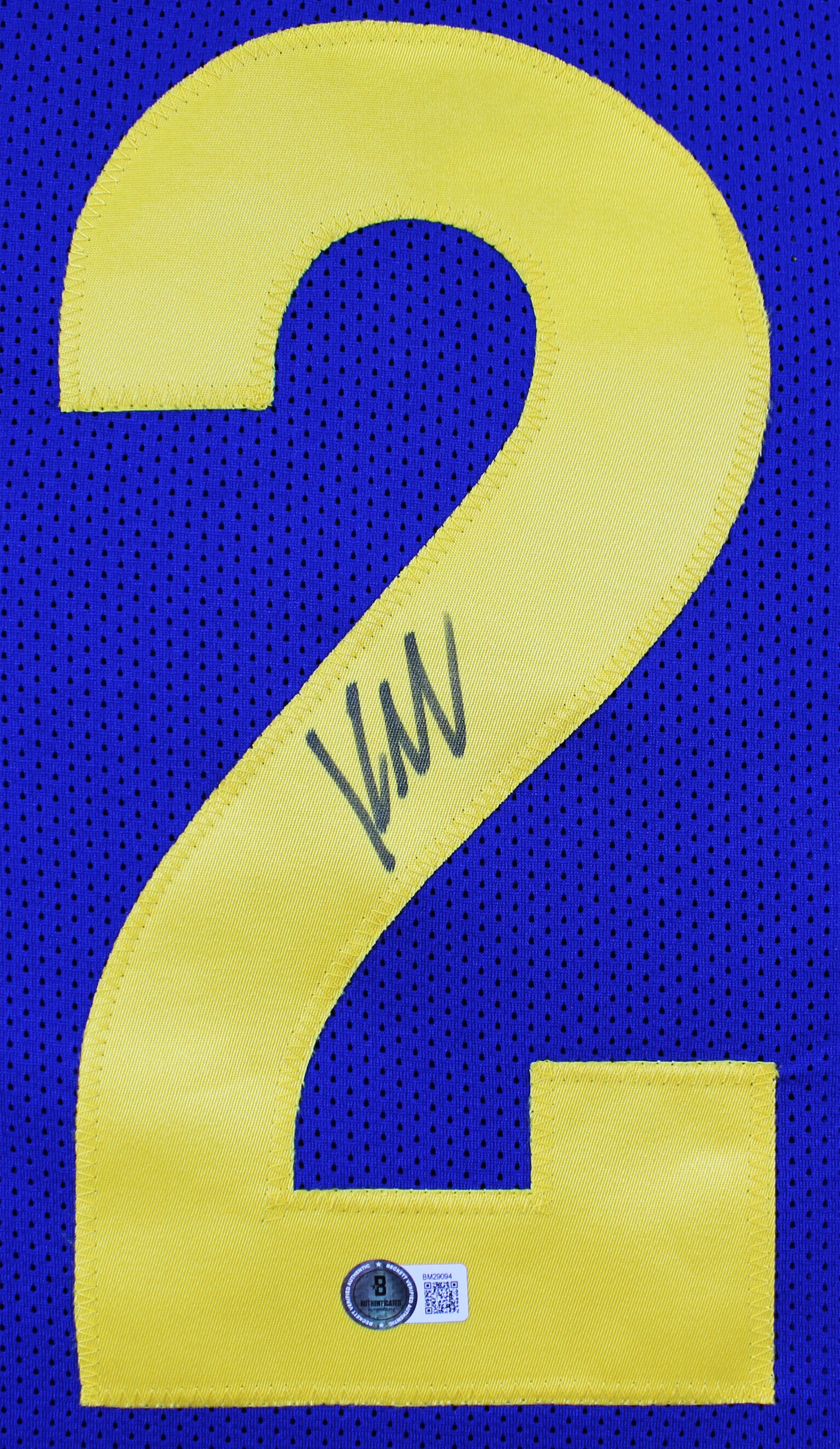Kyren Williams Authentic Signed Blue Pro Style Jersey Autographed BAS - Image 3