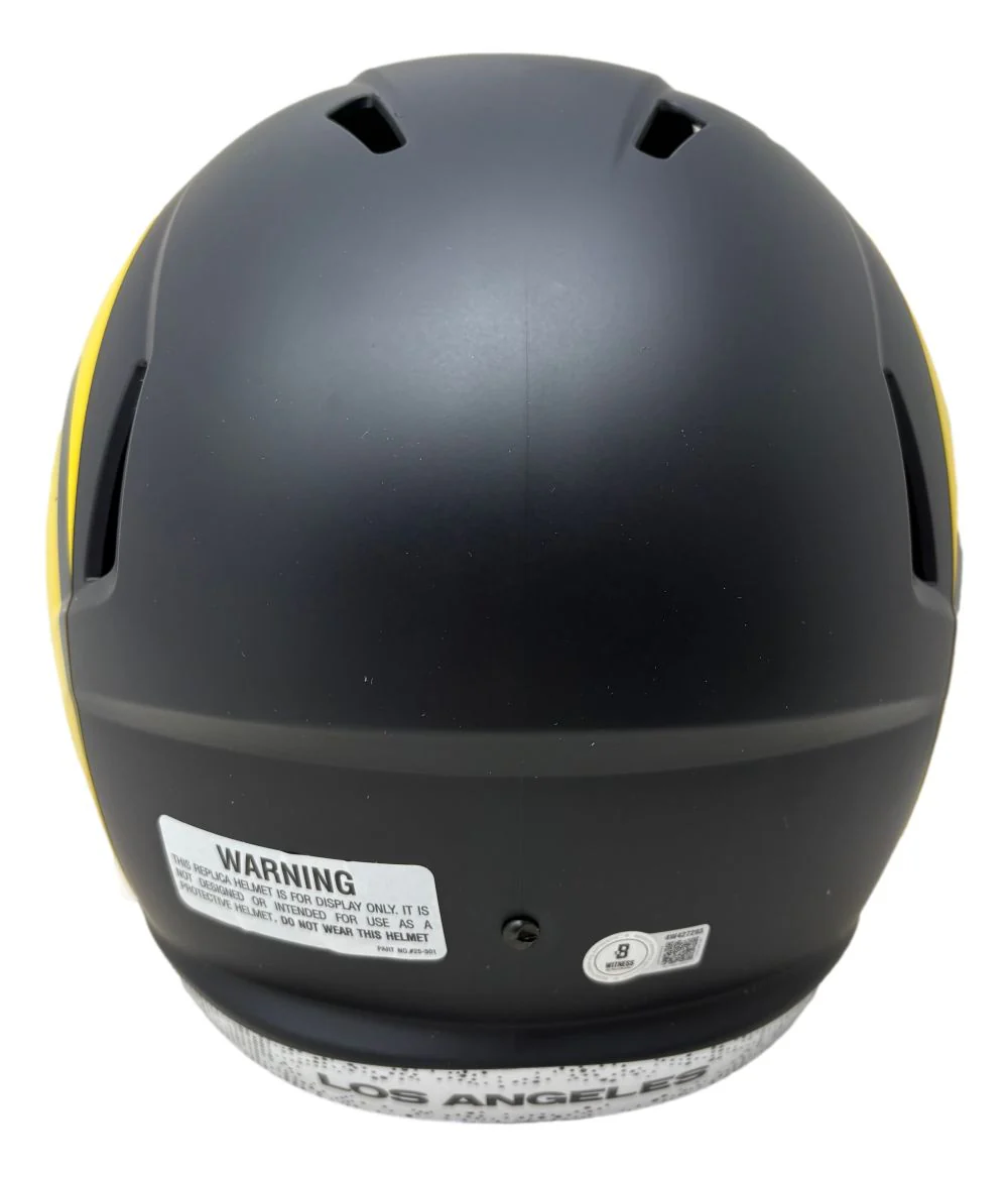 Kyren Williams Signed Los Angeles Rams FS Rivalries Speed Replica Helmet BAS - Image 3