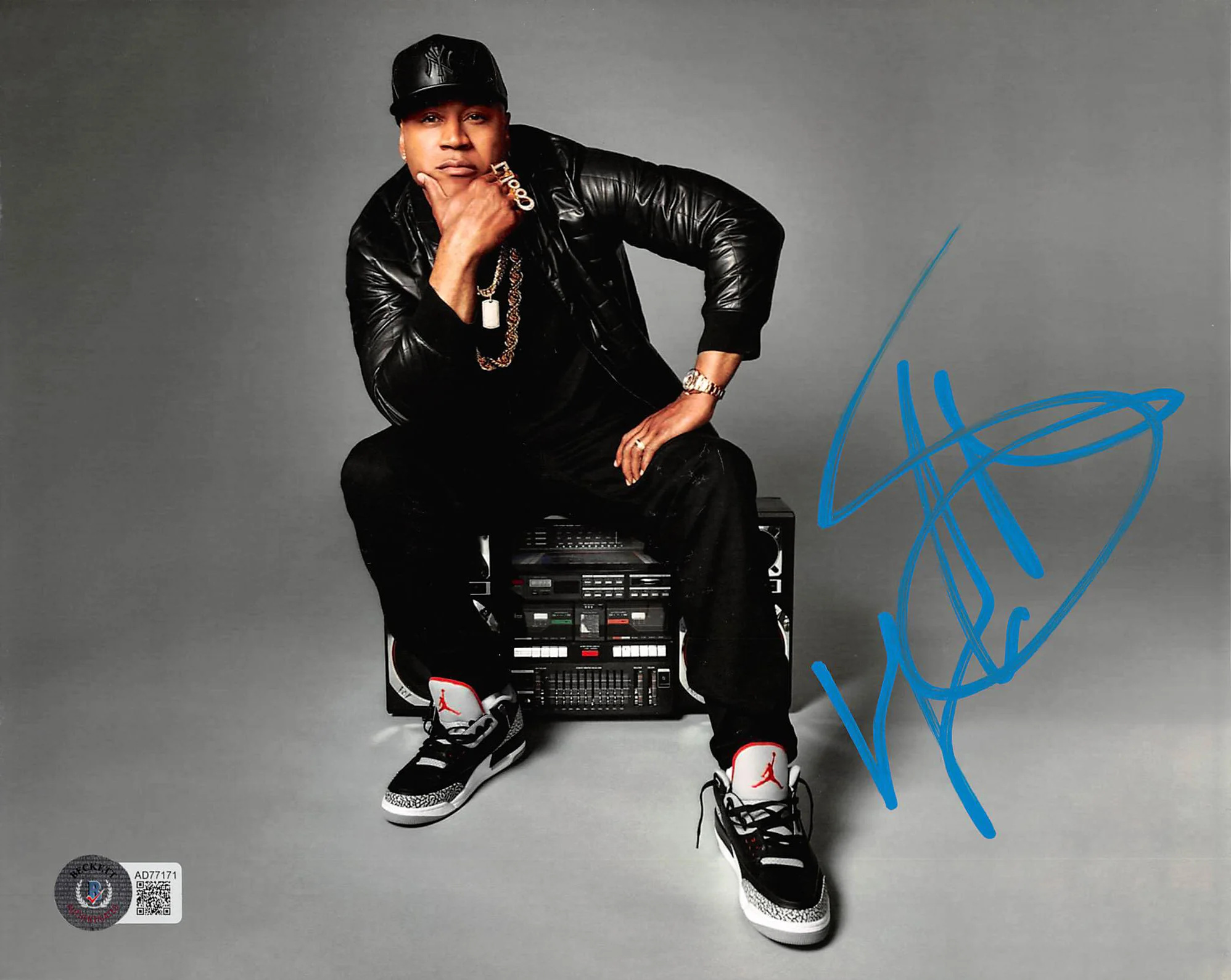 L.L. Cool J Rapper Authentic Signed 8x10 Photo Autographed BAS #AD77171