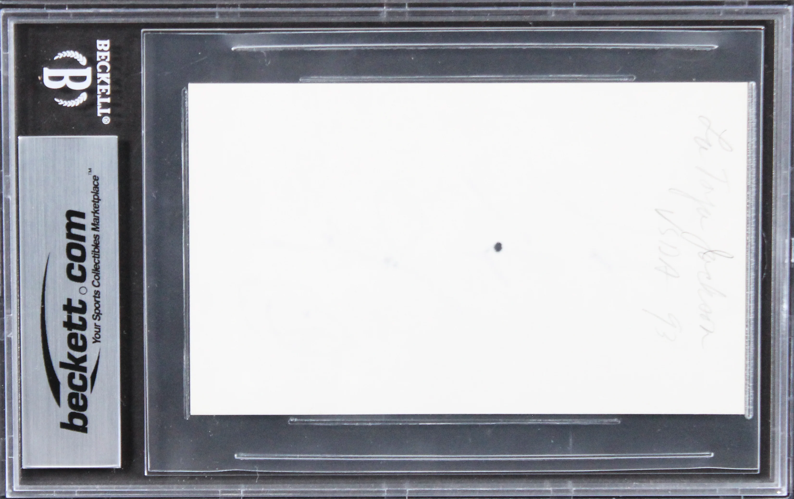 La Toya Jackson The Jacksons Authentic Signed 3x5 Index Card BAS Slabbed - Image 3