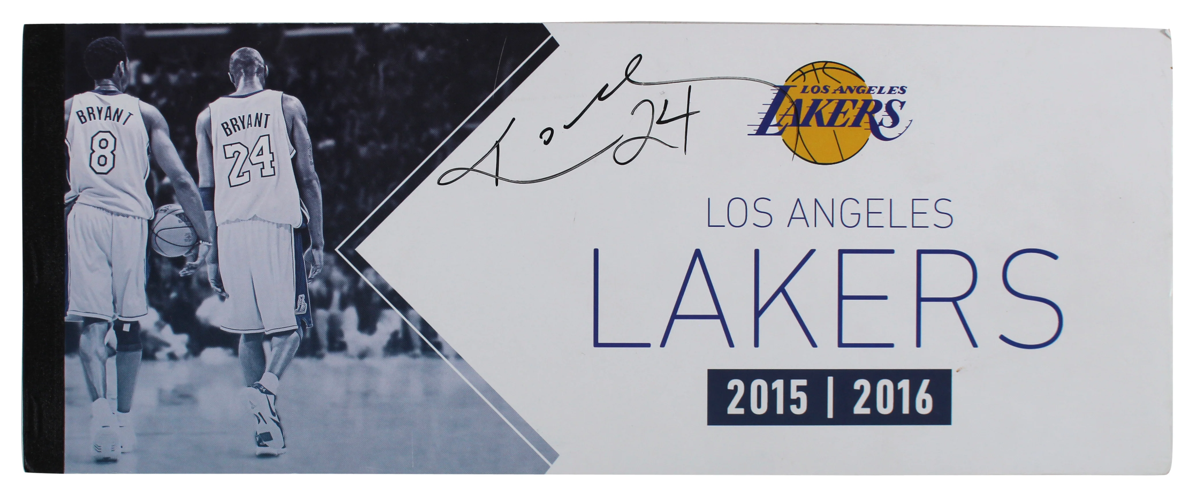 Lakers Kobe Bryant Signed 2015-16 Final Season Season Ticket Holder Book BAS - Image 2