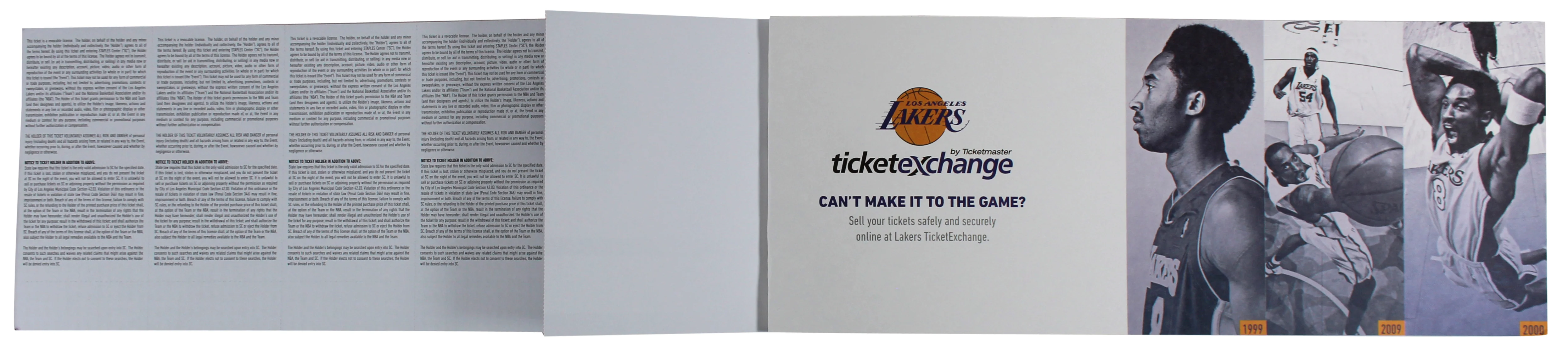 Lakers Kobe Bryant Signed 2015-16 Final Season Season Ticket Holder Book BAS - Image 6
