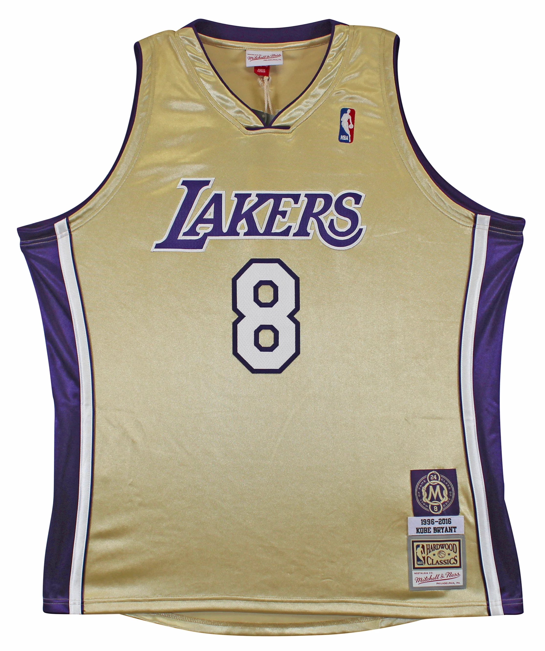 Lakers Kobe Bryant Signed M&N 1996-16 Black Mamba HOF HWC Jersey PSA/DNA #B11731 - Image 5