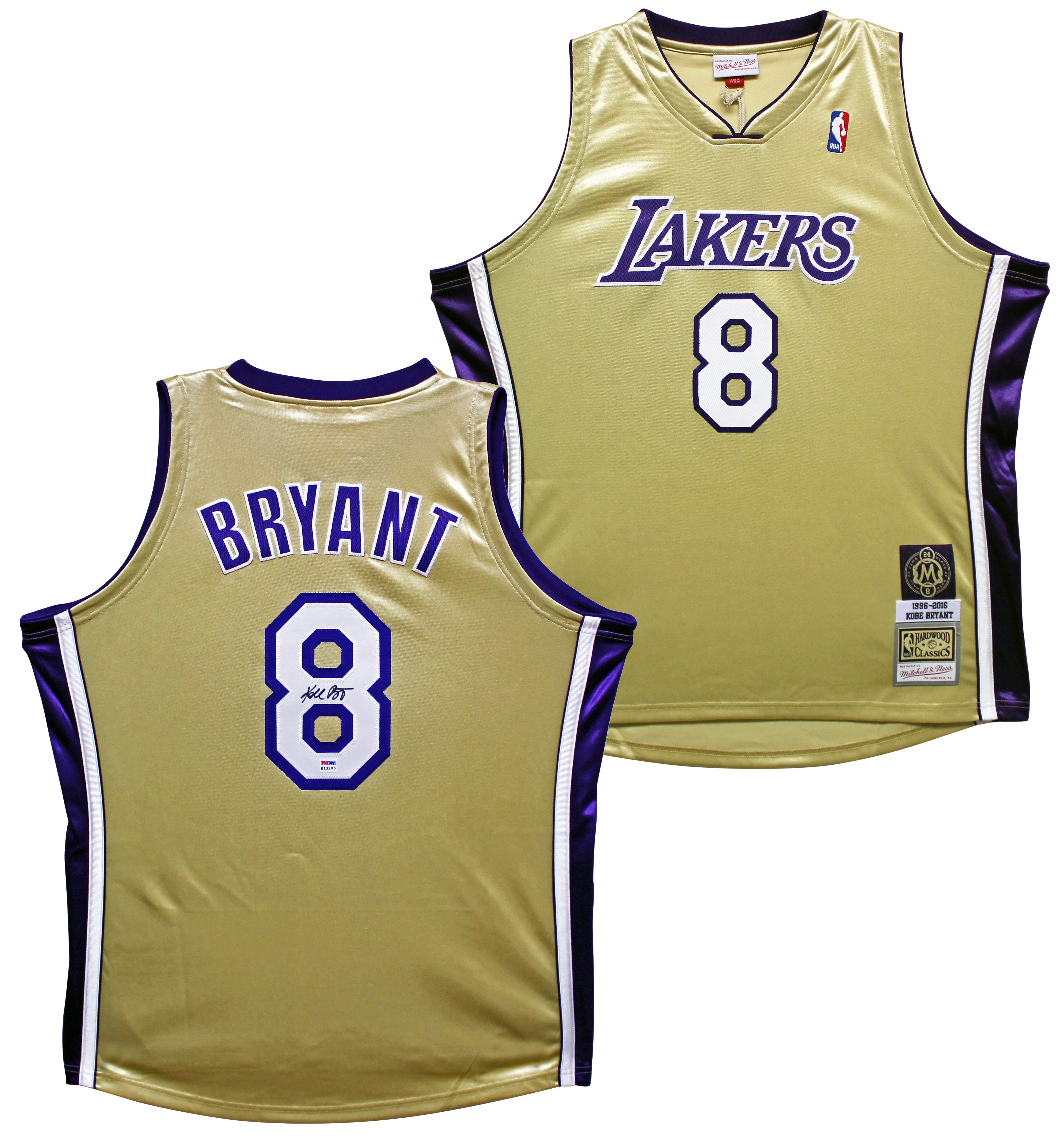 Lakers Kobe Bryant Signed M&N 1996-16 Black Mamba HOF HWC Jersey PSA/DNA #B13206 - Image 2