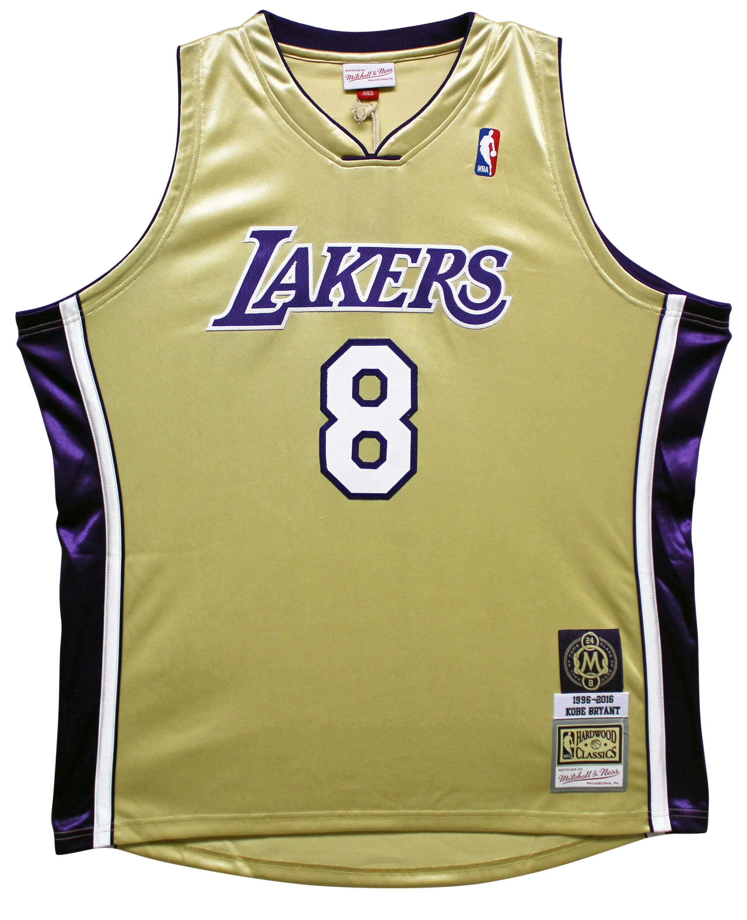 Lakers Kobe Bryant Signed M&N 1996-16 Black Mamba HOF HWC Jersey PSA/DNA #B13206 - Image 5