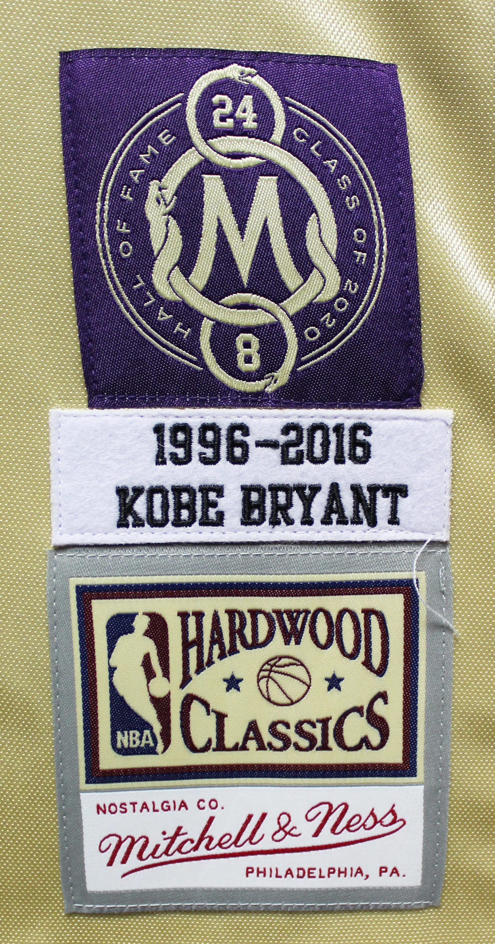 Lakers Kobe Bryant Signed M&N 1996-16 Black Mamba HOF HWC Jersey PSA/DNA #B13206 - Image 7