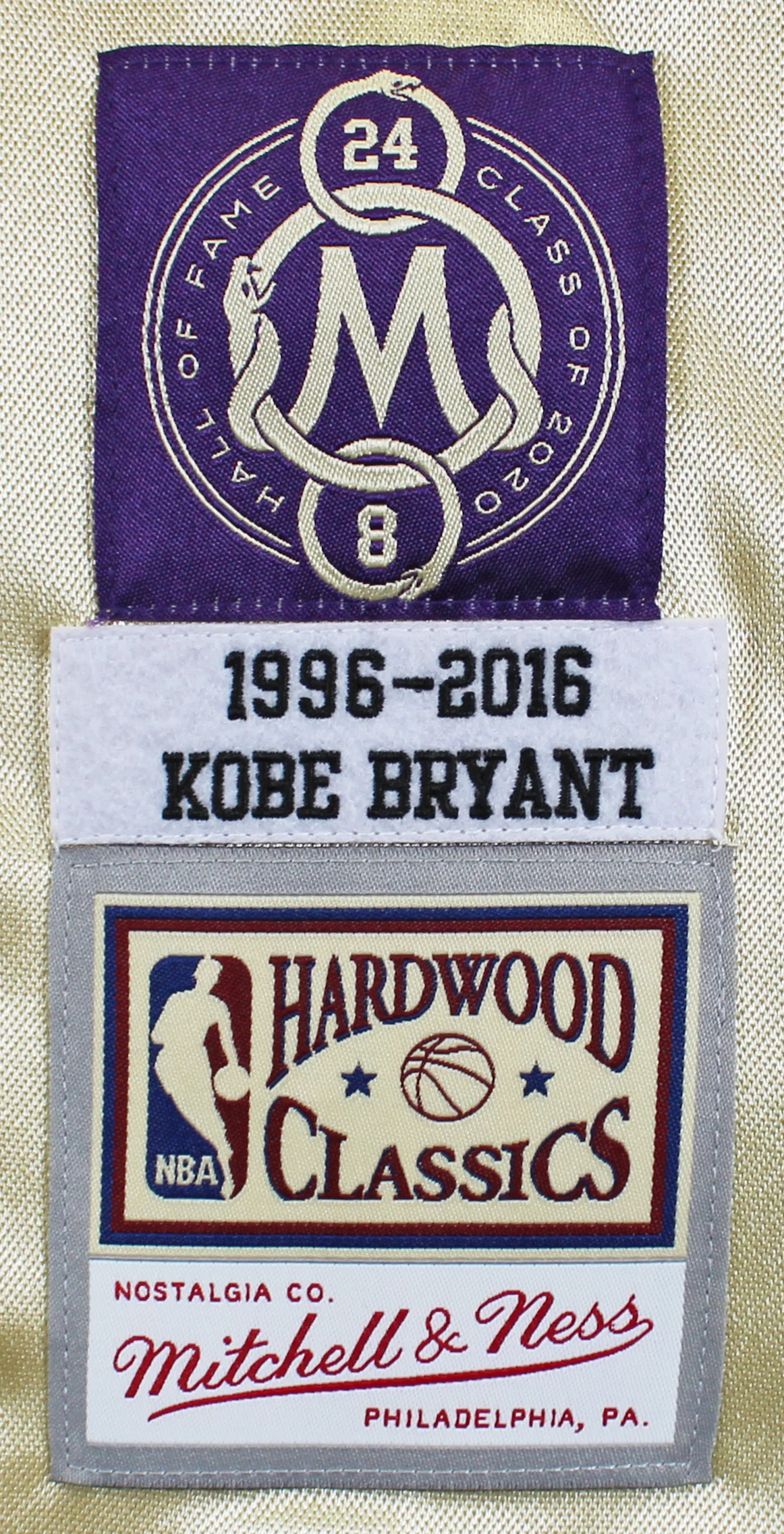 Lakers Kobe Bryant Signed M&N 1996-16 Black Mamba HOF HWC Jersey PSA/DNA #B13538 - Image 6