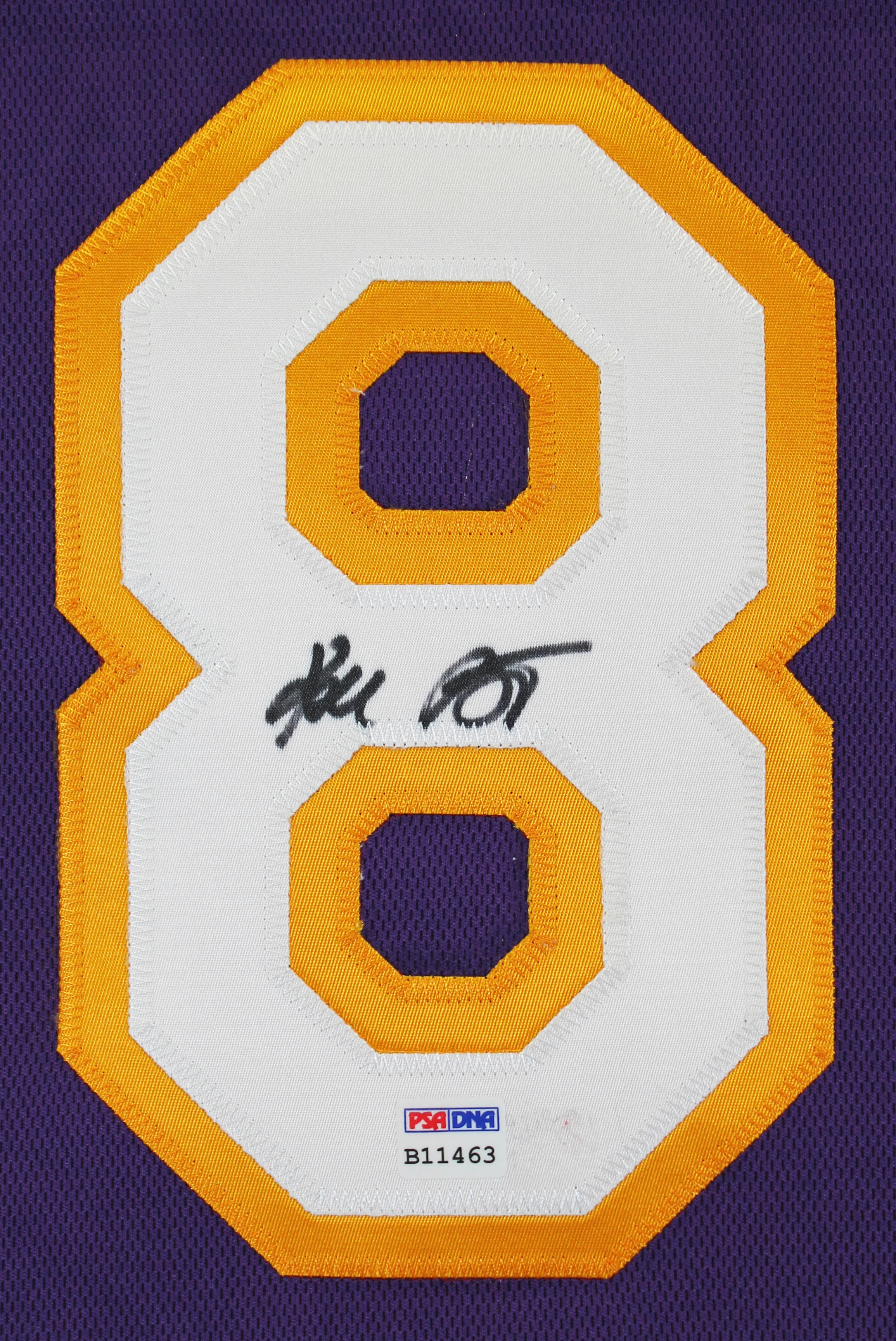 Lakers Kobe Bryant Signed Purple M&N 2000-01 HWC Authentic Jersey PSA #b11463 - Image 4