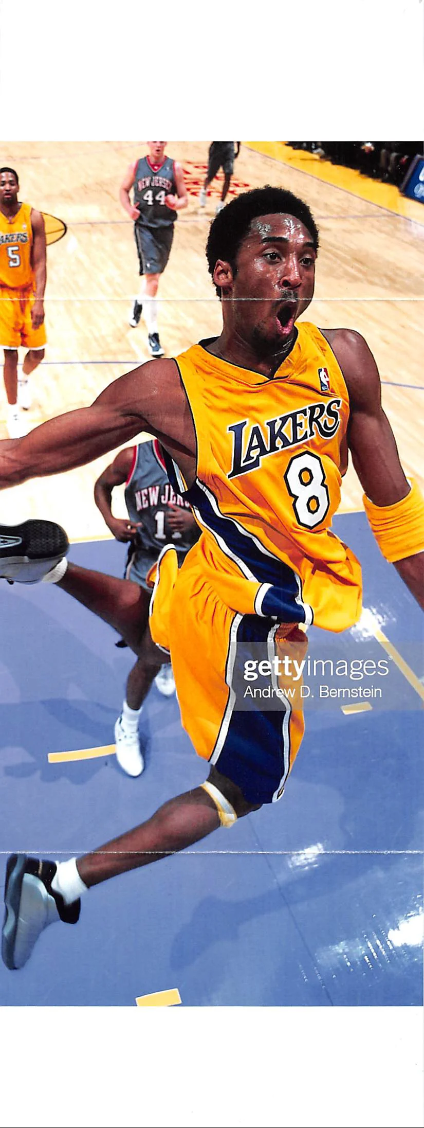 Lakers Kobe Bryant Signed William Zavala Hand Painted M&N Framed Jersey PSA - Image 7