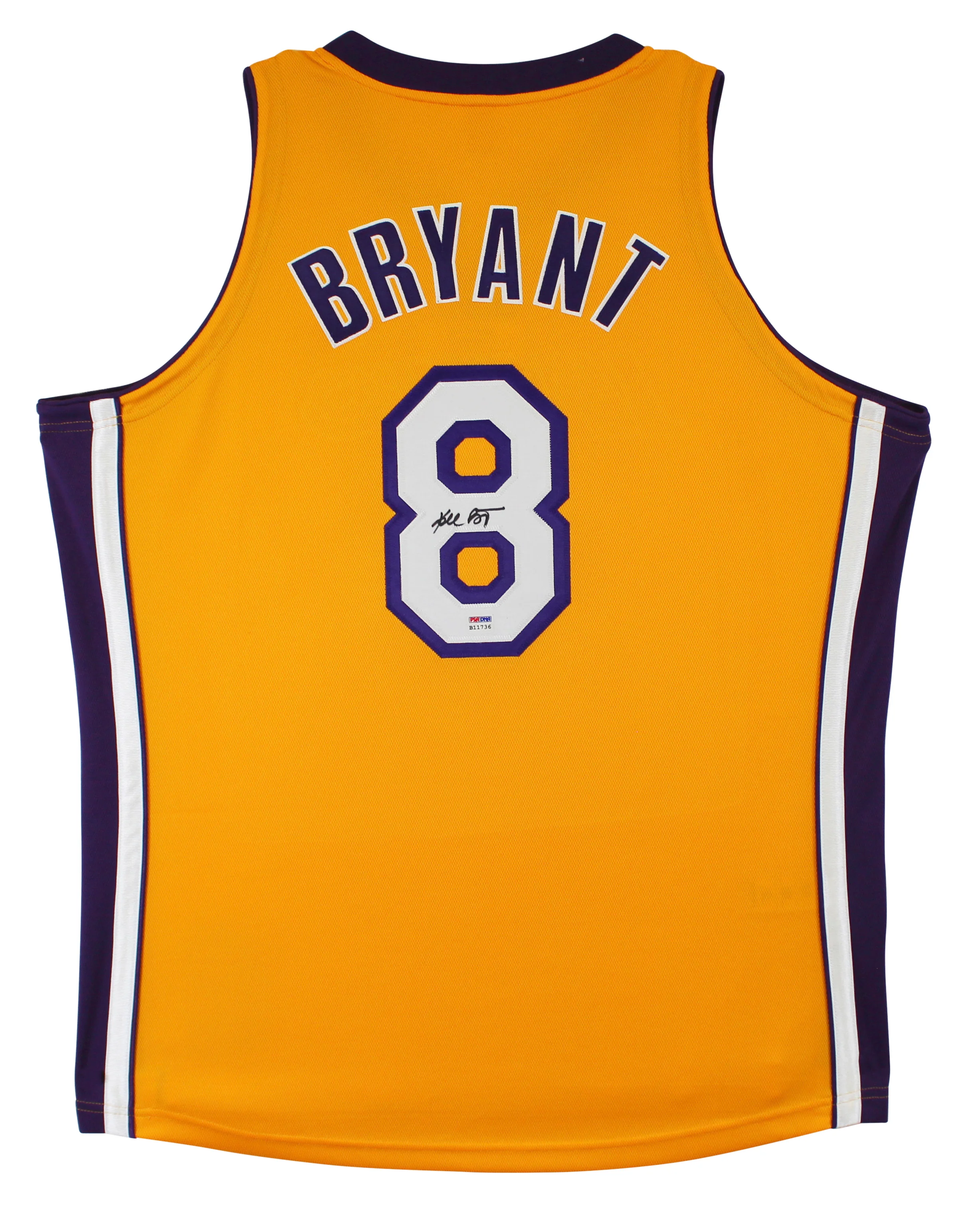 Lakers Kobe Bryant Signed Yellow M&N 1999-00 HWC Authentic Jersey PSA #B11736 - Image 3