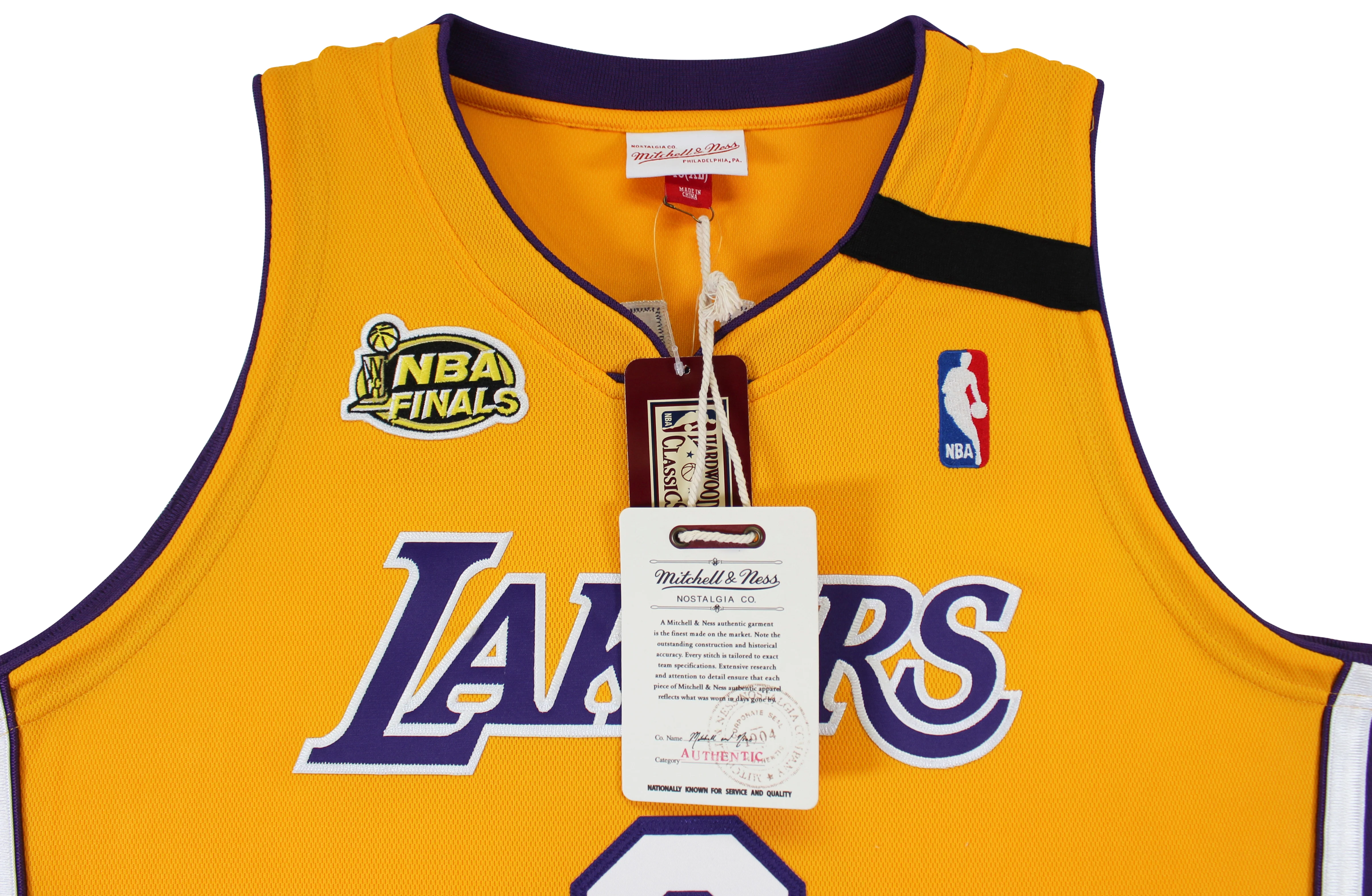 Lakers Kobe Bryant Signed Yellow M&N 1999-00 HWC Authentic Jersey PSA #B11736 - Image 6