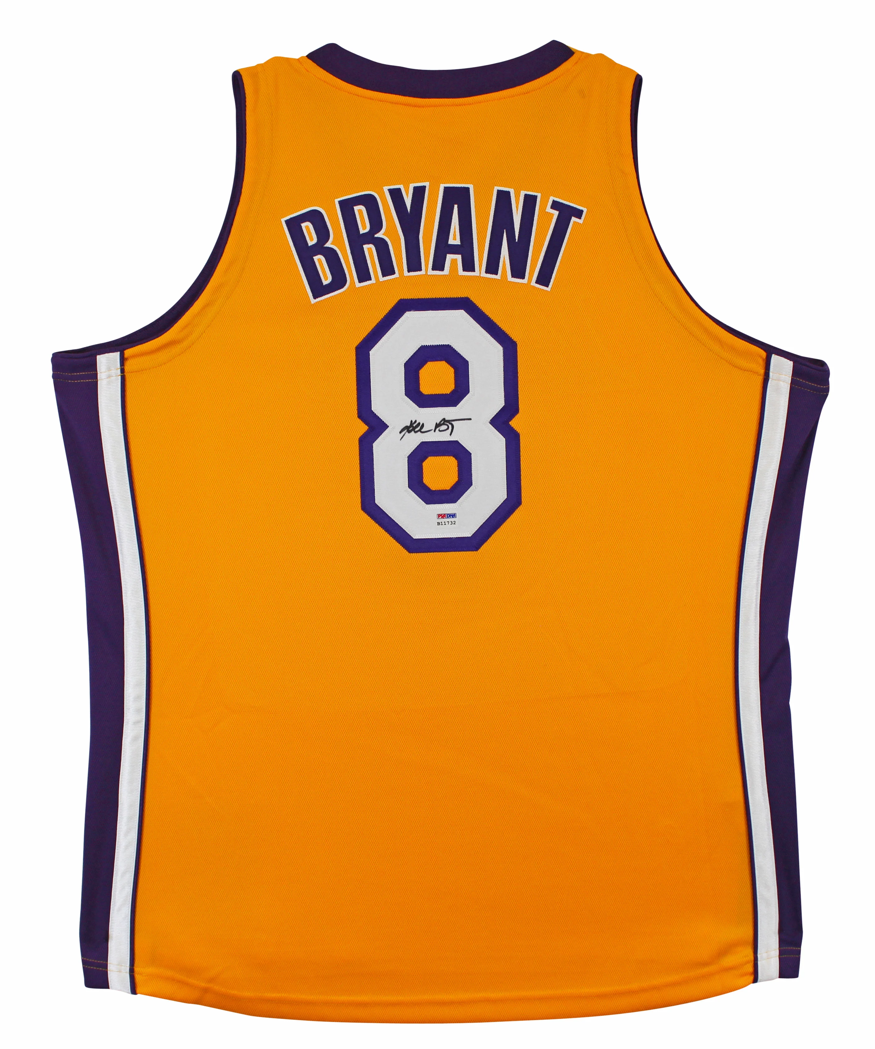 Lakers Kobe Bryant Signed Yellow M&N 2000-01 HWC Authentic Jersey PSA #B11732 - Image 3