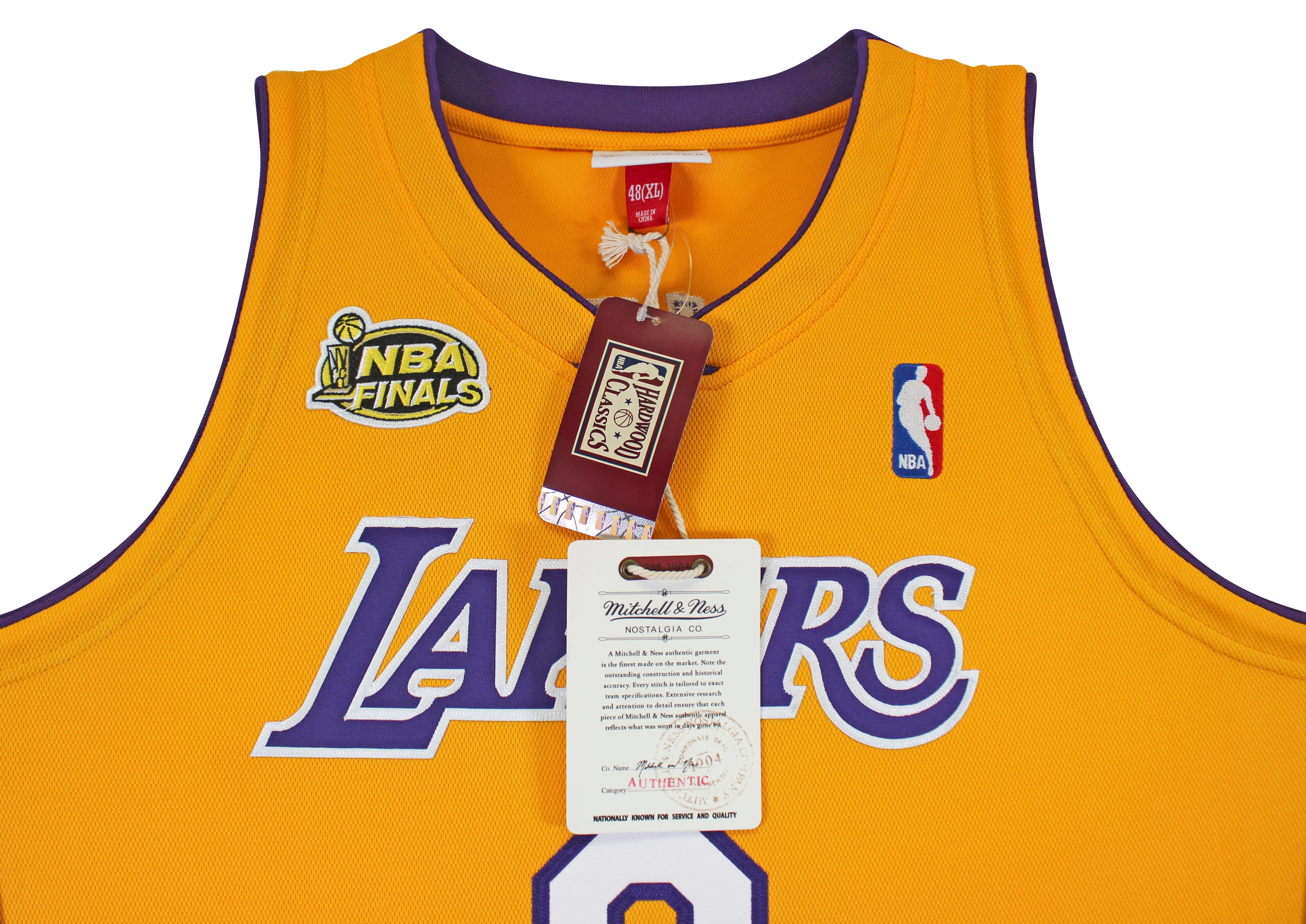 Lakers Kobe Bryant Signed Yellow M&N 2000-01 HWC Authentic Jersey PSA #B11733 - Image 6