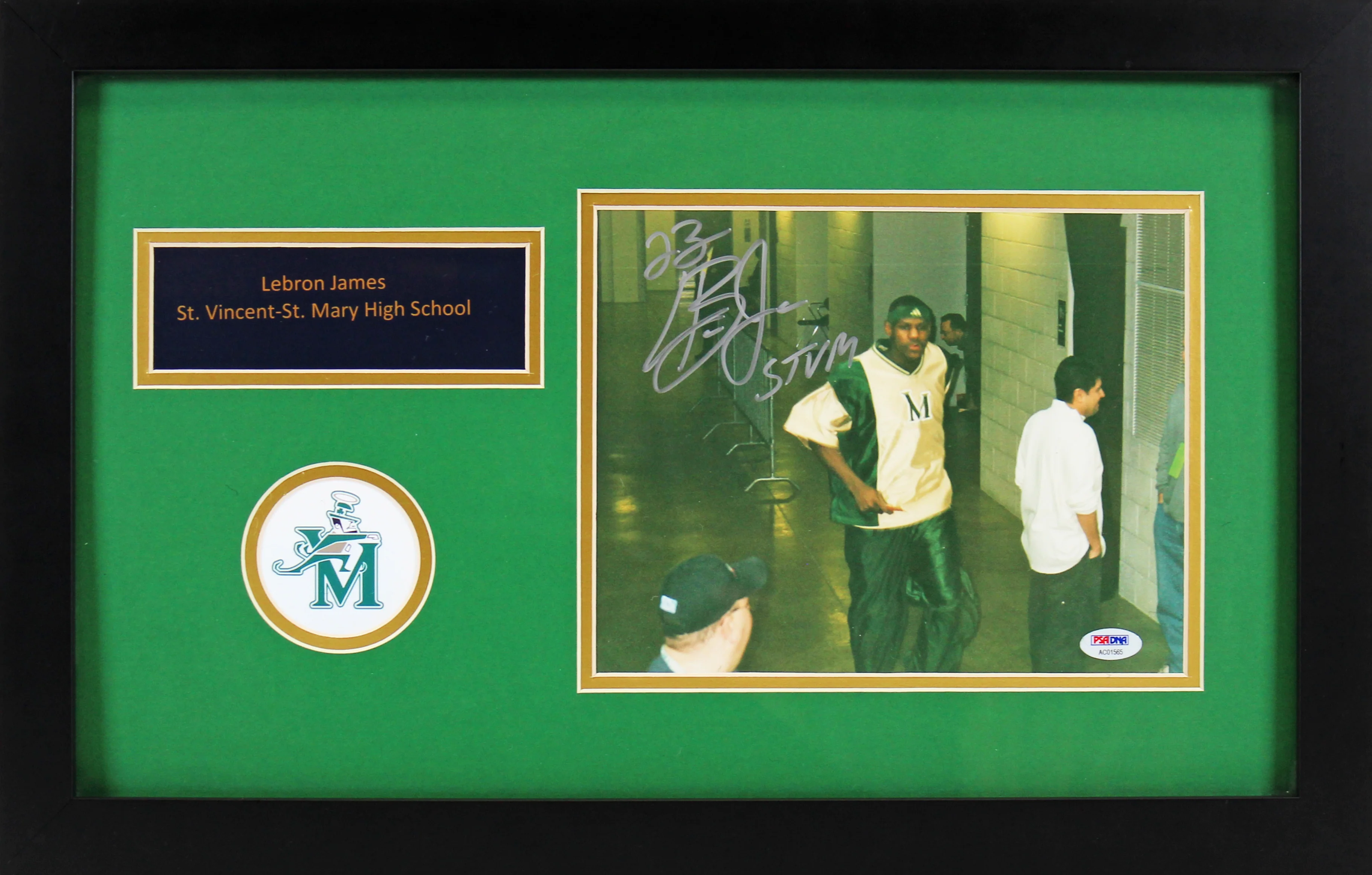 Lakers LeBron James STVM Authentic Signed 8x10 Framed Photo PSA/DNA #AC01565 - Image 2