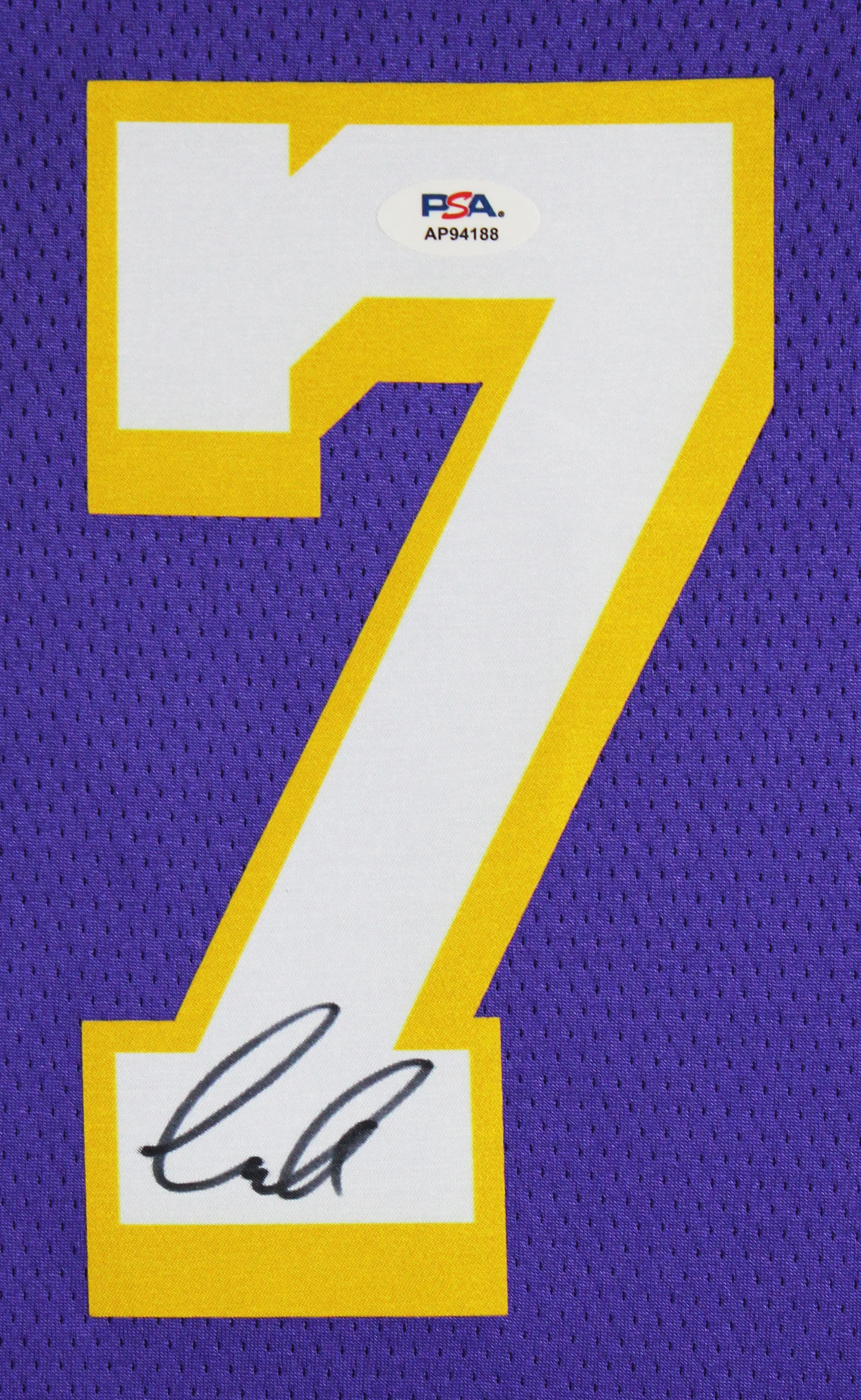 Lakers Luka Doncic Signed Purple Nike Swingman Framed Jersey PSA/DNA #AP94188 - Image 3