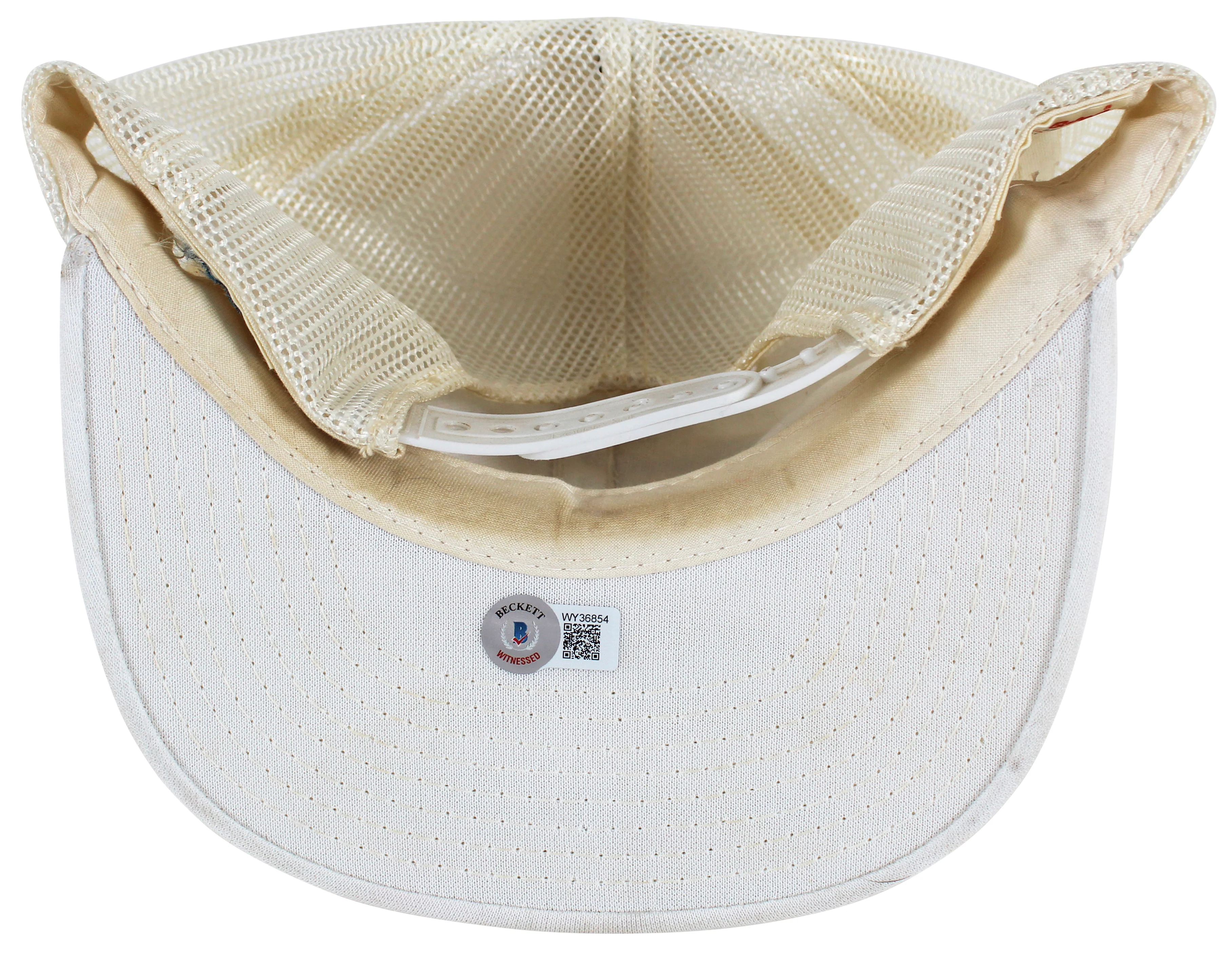 Lakers Magic Johnson "1987 Finals MVP" Signed 1987 World Champ White Hat BAS Wit - Image 5