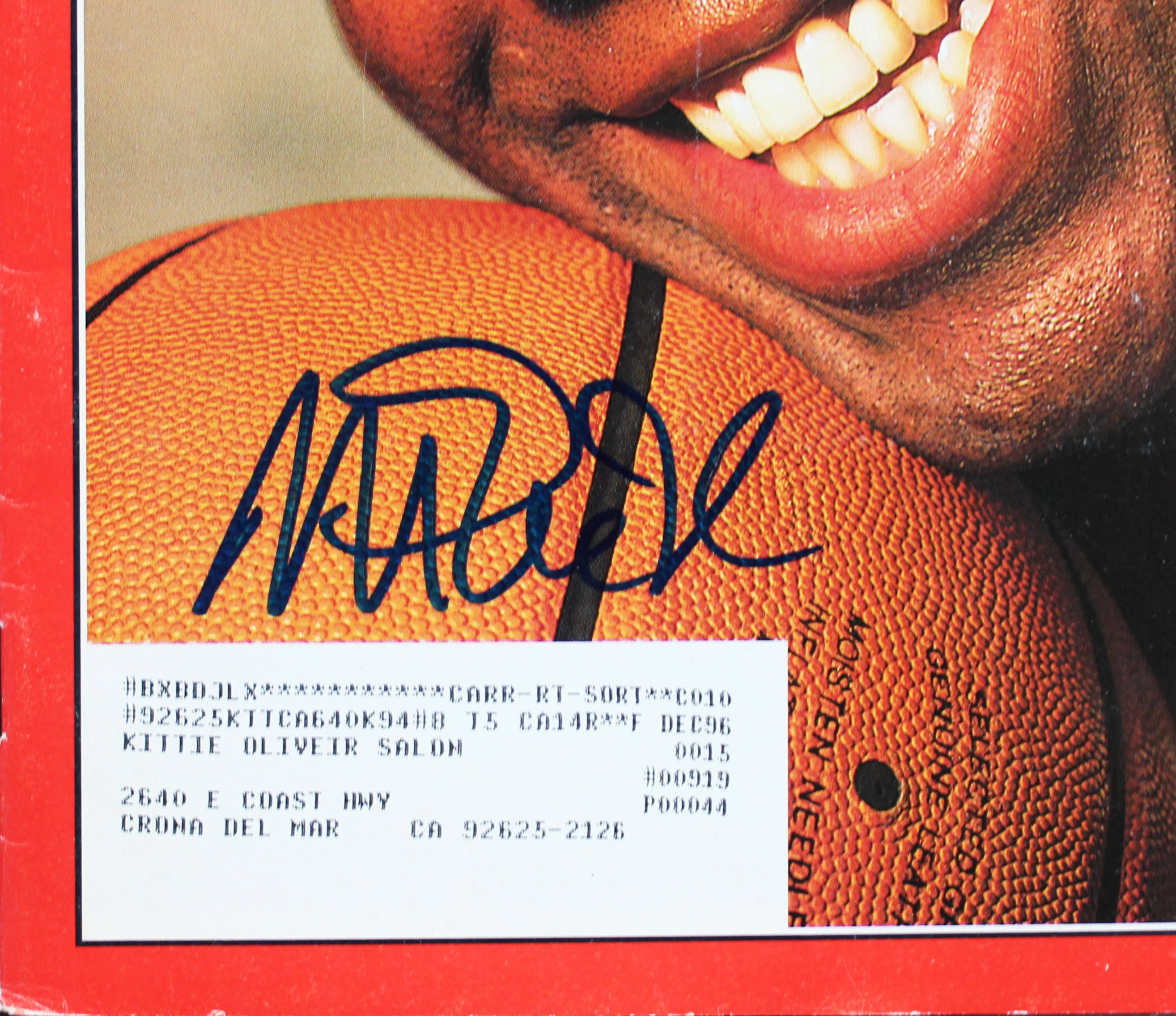 Lakers Magic Johnson Authentic Signed February 1996 Time Magazine BAS Witnessed - Image 3