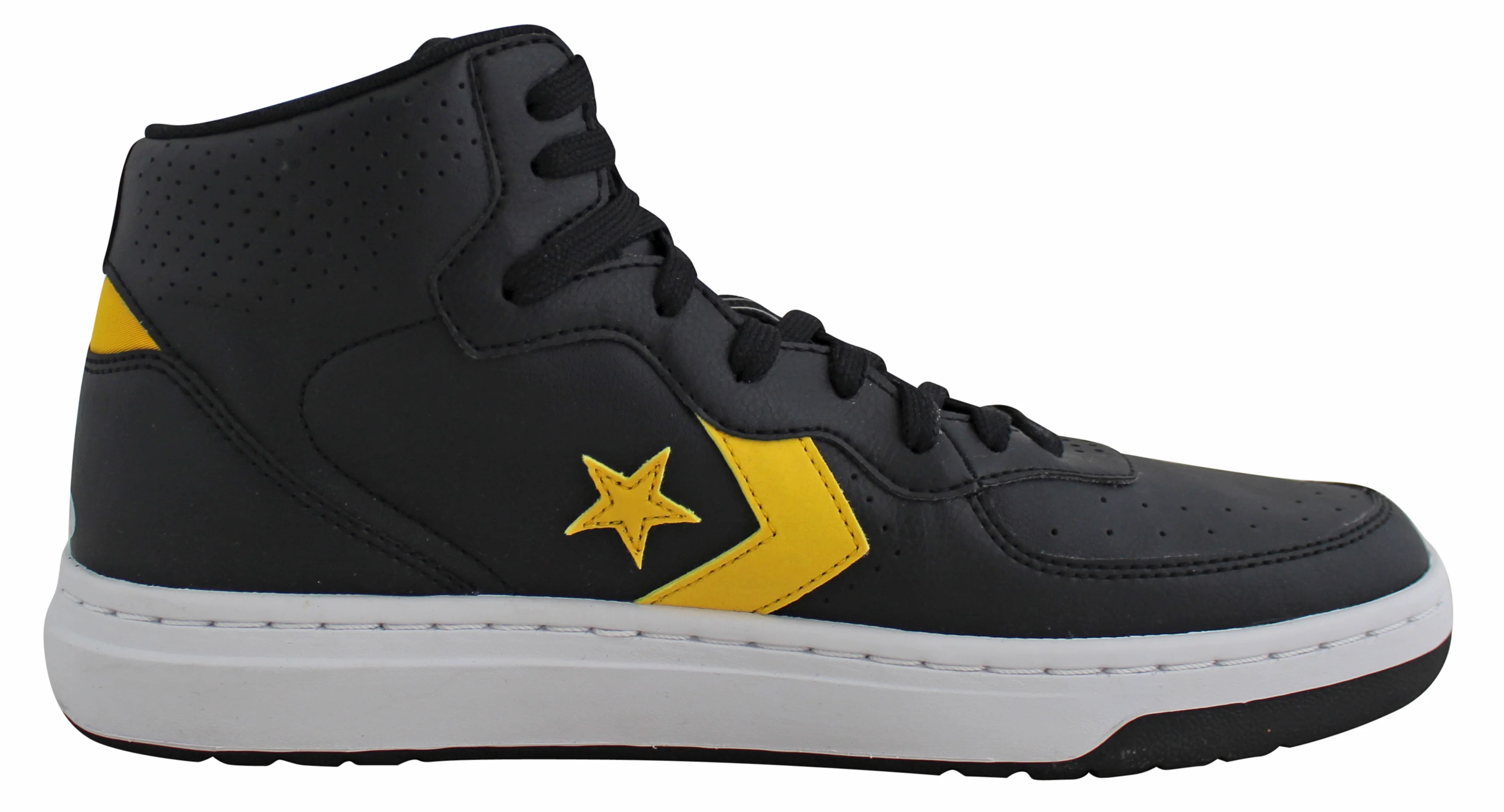 Lakers Magic Johnson Authentic Signed Left Black Converse Weapon Shoe BAS Wit - Image 4