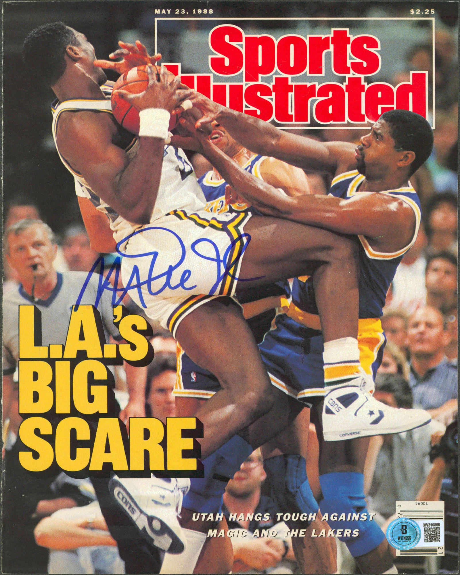 Lakers Magic Johnson Authentic Signed May 1988 SI Magazine Cover BAS #3W316856 - Image 2