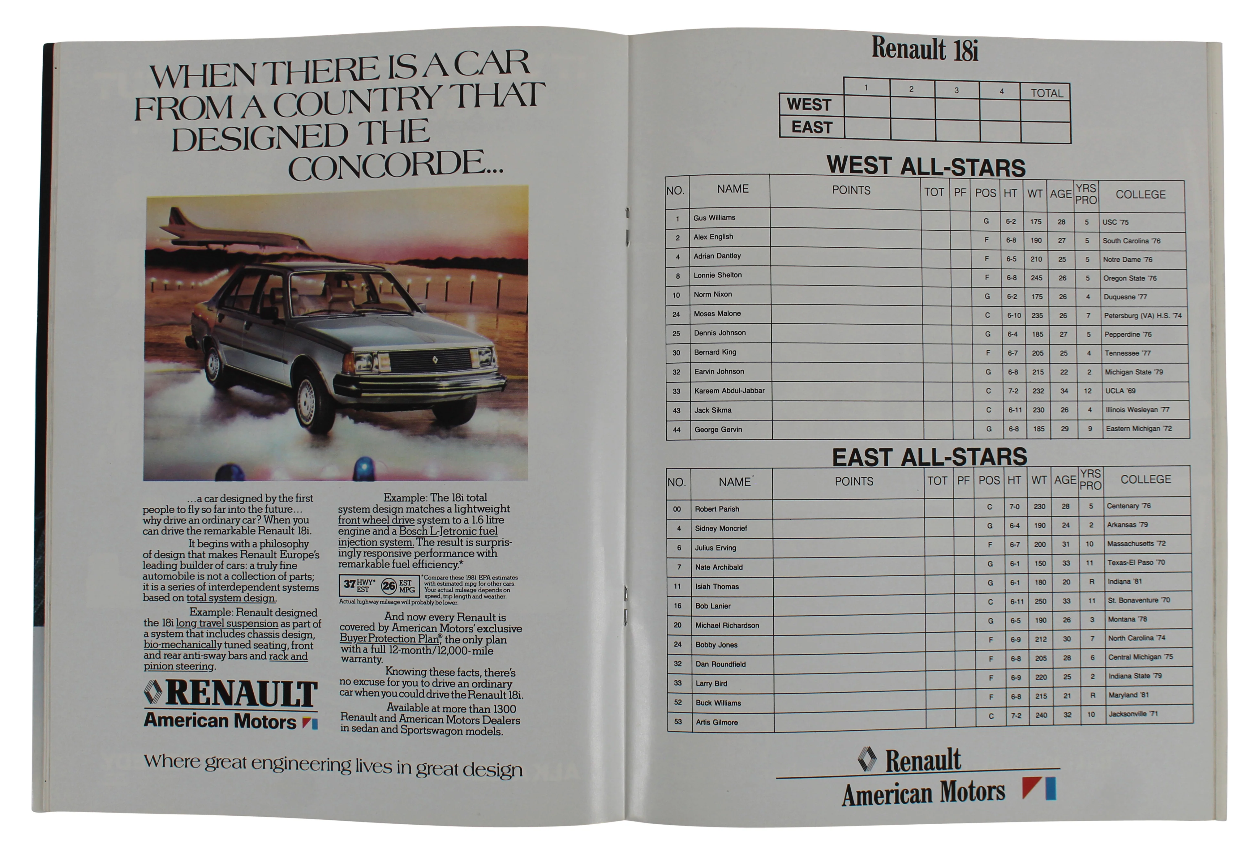 Lakers Magic Johnson Signed 1982 NBA World Championship Program BAS Wit #WY56249 - Image 6