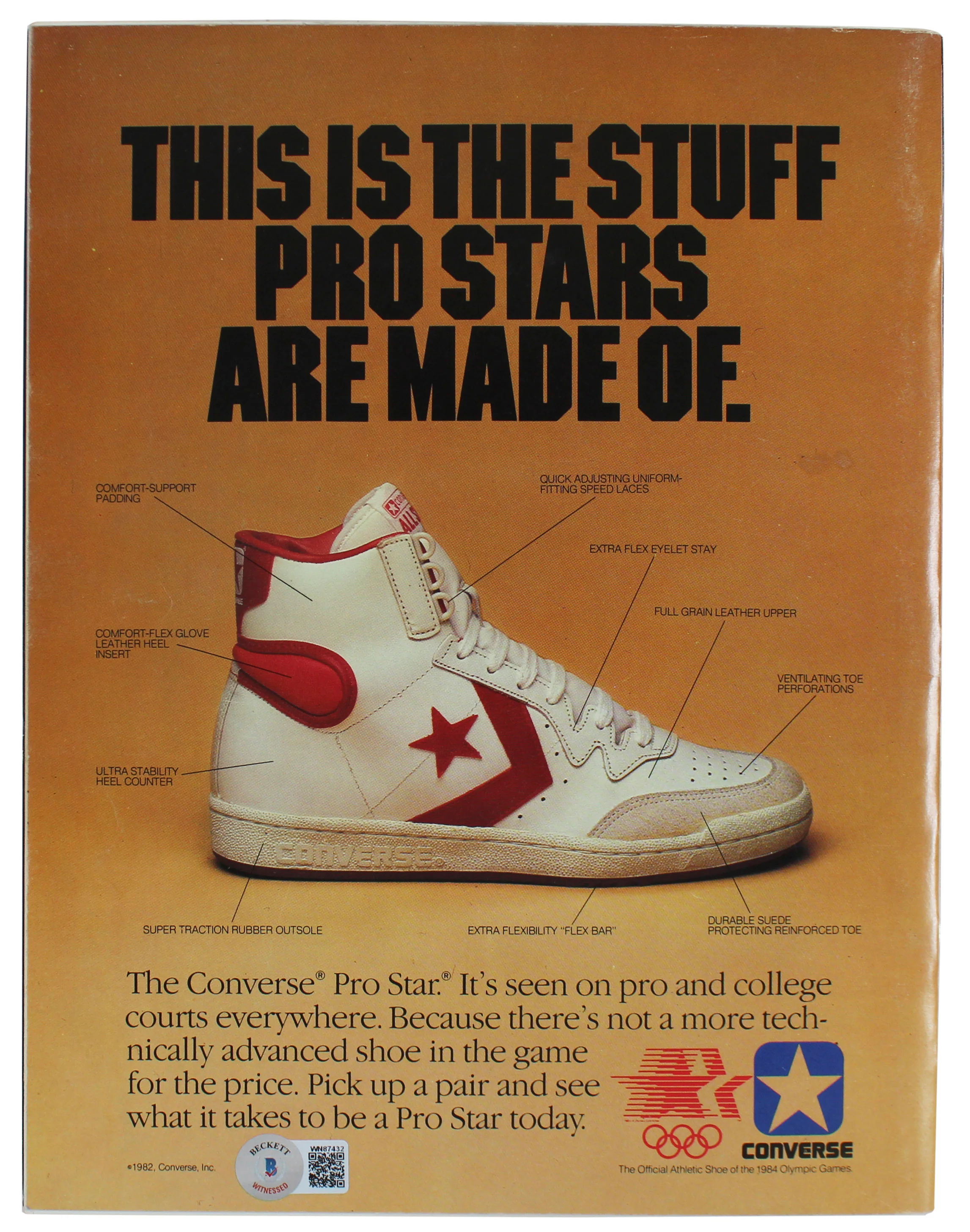 Lakers Magic Johnson Signed 1983 NBA All Star Game Program BAS Witness #WN87432 - Image 5