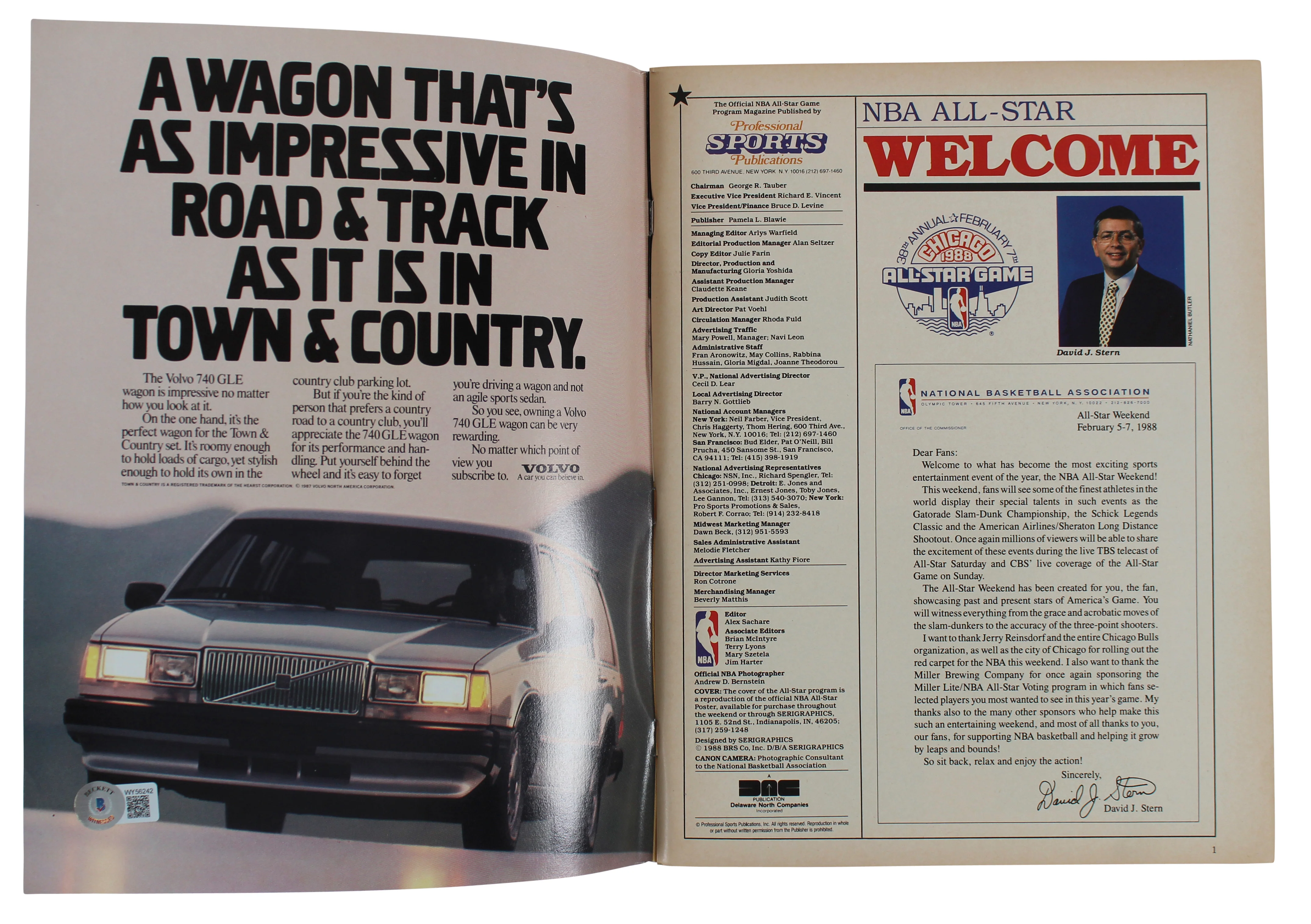 Lakers Magic Johnson Signed 1988 All-Star Game Program BAS Witnessed #WY56242 - Image 4