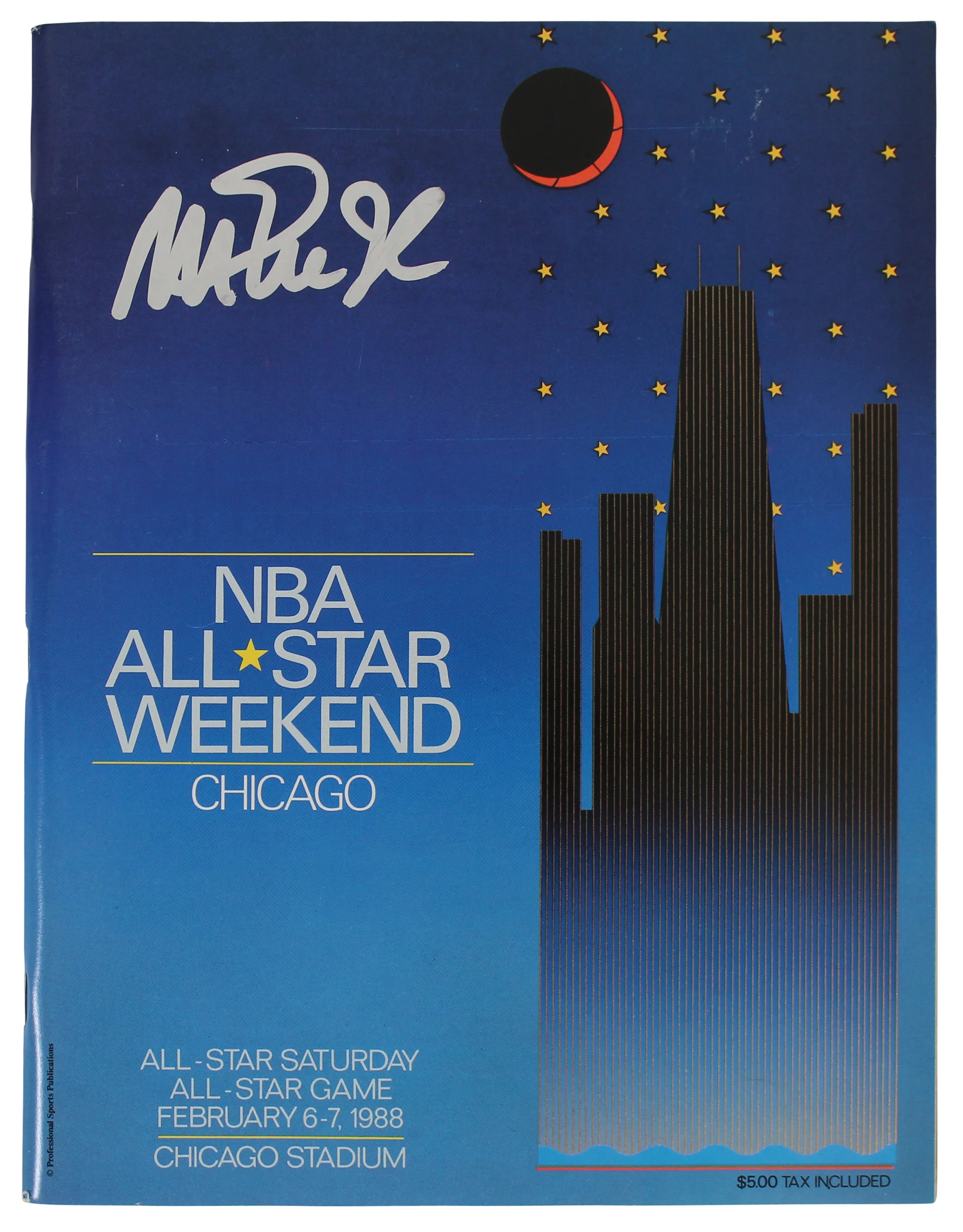 Lakers Magic Johnson Signed 1988 All-Star Game Program BAS Witnessed #WY56244 - Image 2