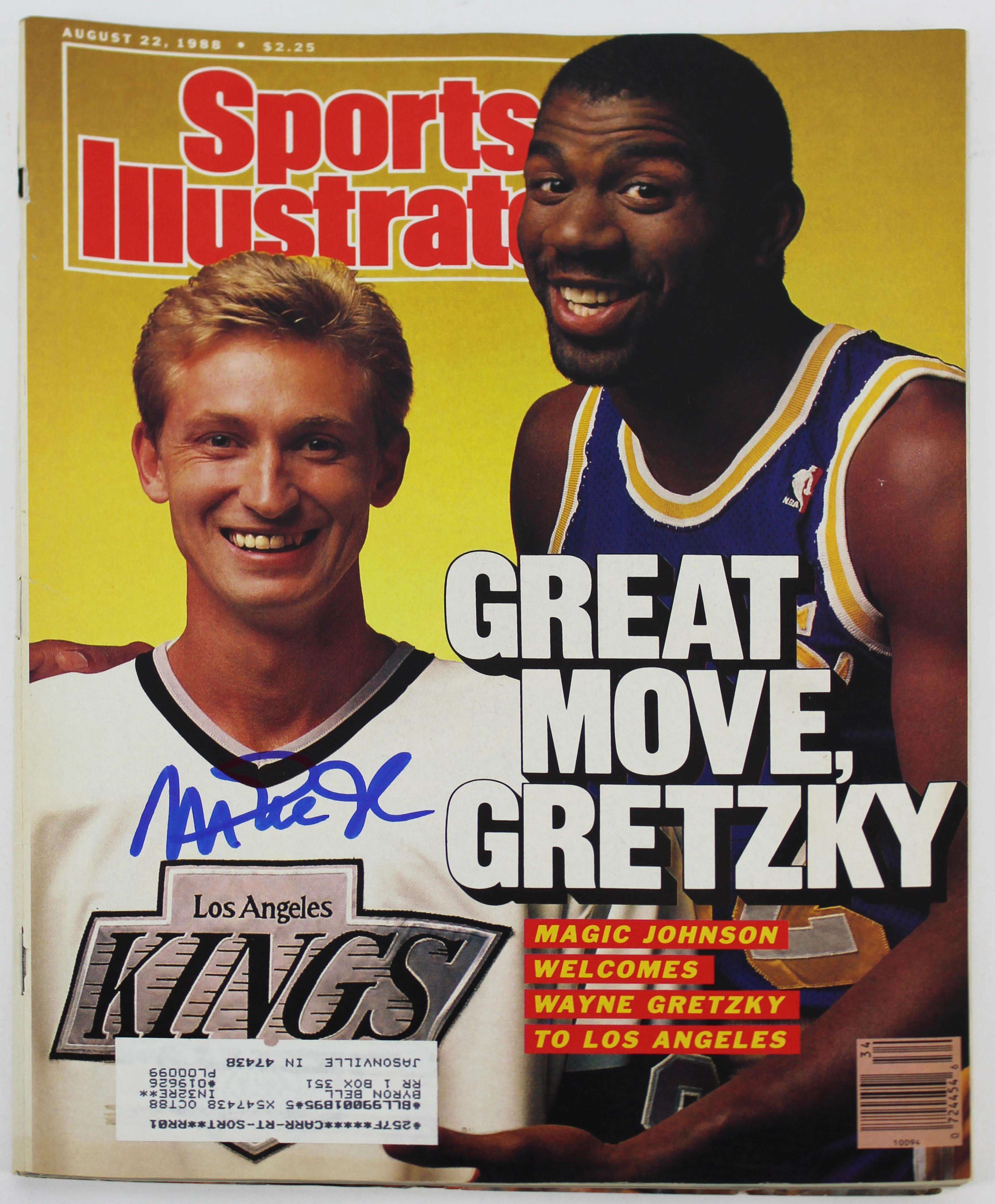 Lakers Magic Johnson Signed 1988 Sports Illustrated Magazine BAS #MJ07992 - Image 2