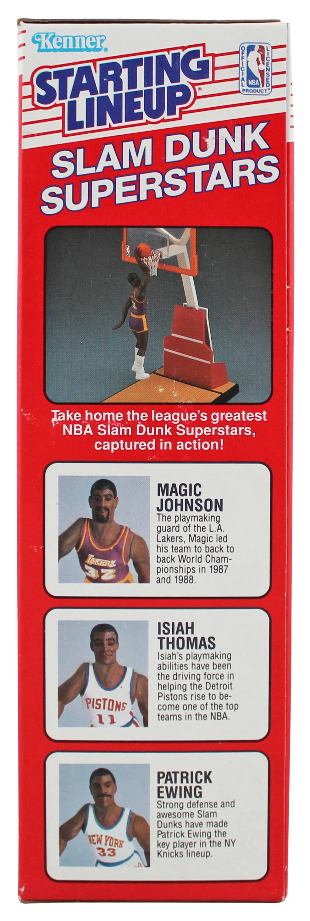 Lakers Magic Johnson Signed 1989 Starting Lineup Slam Dunk Superstars BAS Wit - Image 5