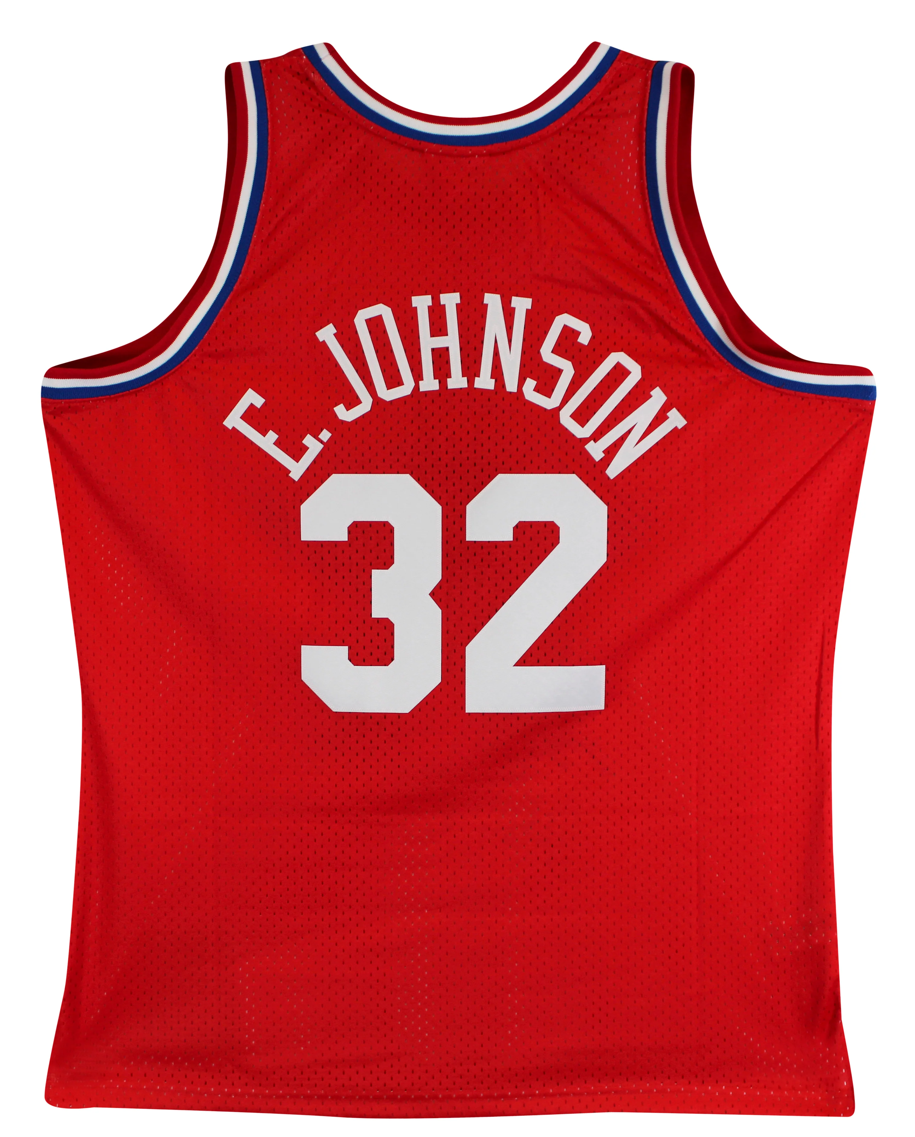 Lakers Magic Johnson Signed 1991 M&N HWC All-Star Red Swingman Jersey BAS Wit - Image 5