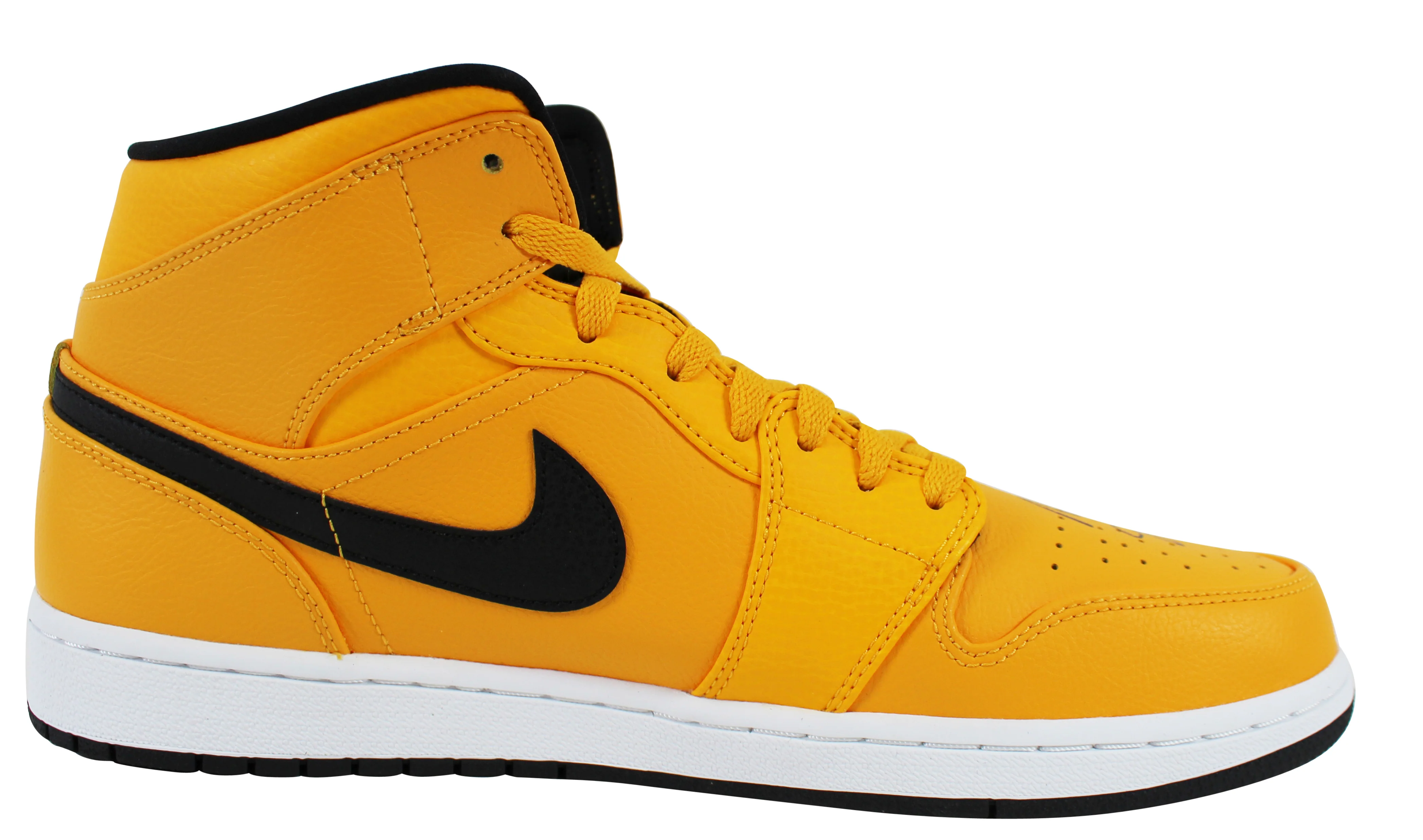 Lakers Magic Johnson Signed 2018 Nike Air Jordan 1 Mid Size 11.5 Shoes w Box BAS - Image 10